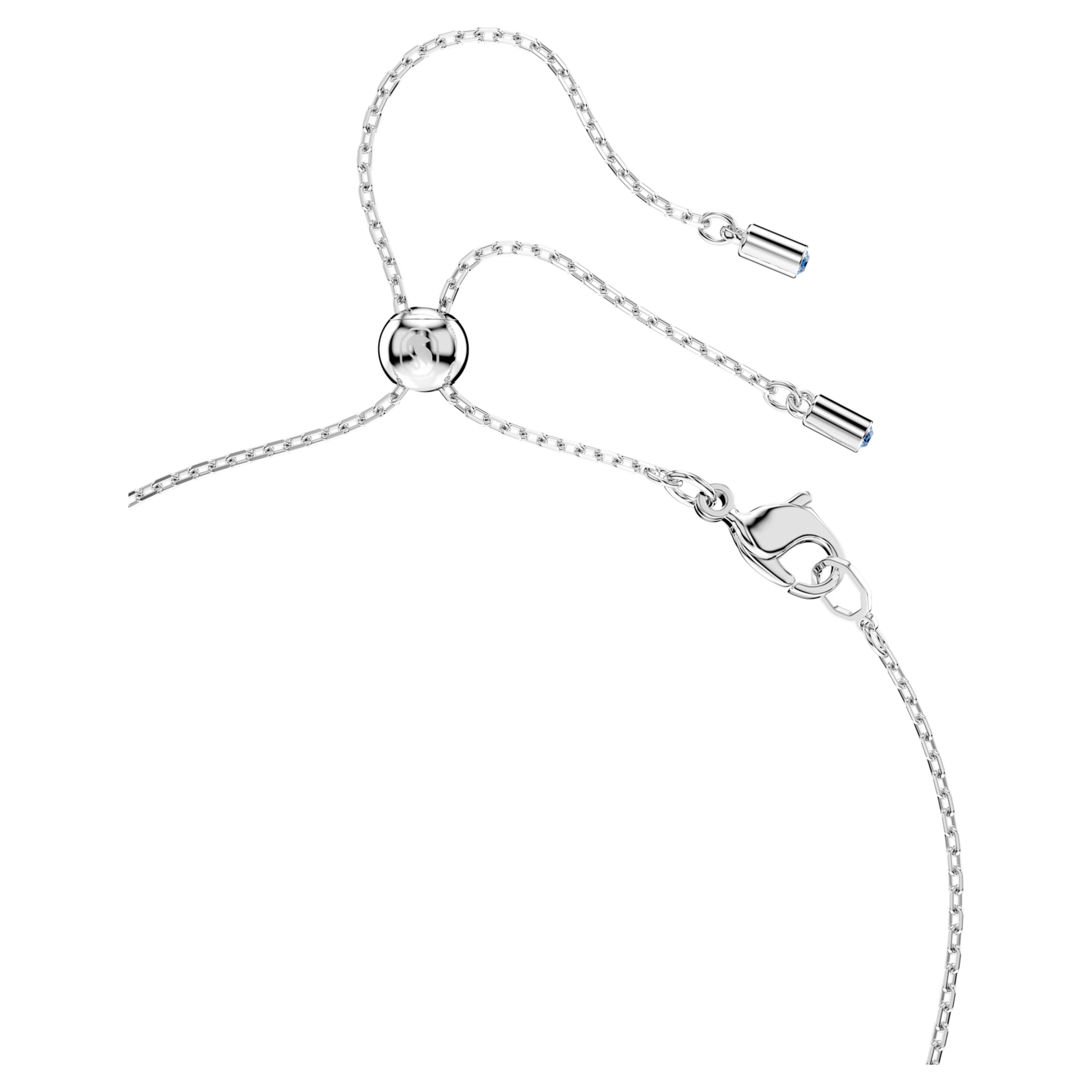 Mesmera pendant Pear cut, White, Rhodium plated - Image 4