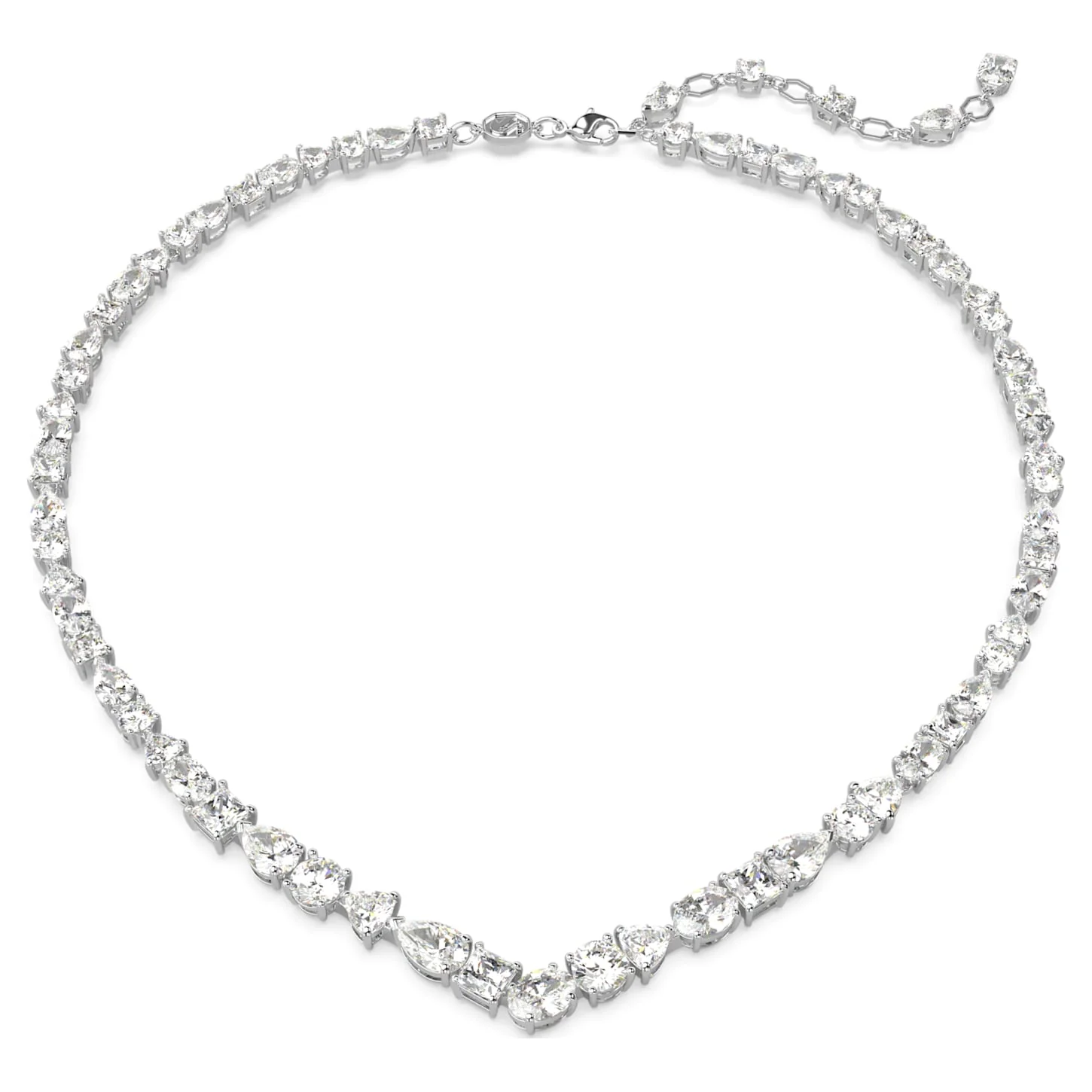 Mesmera set Mixed cuts, White, Rhodium plated - Image 5