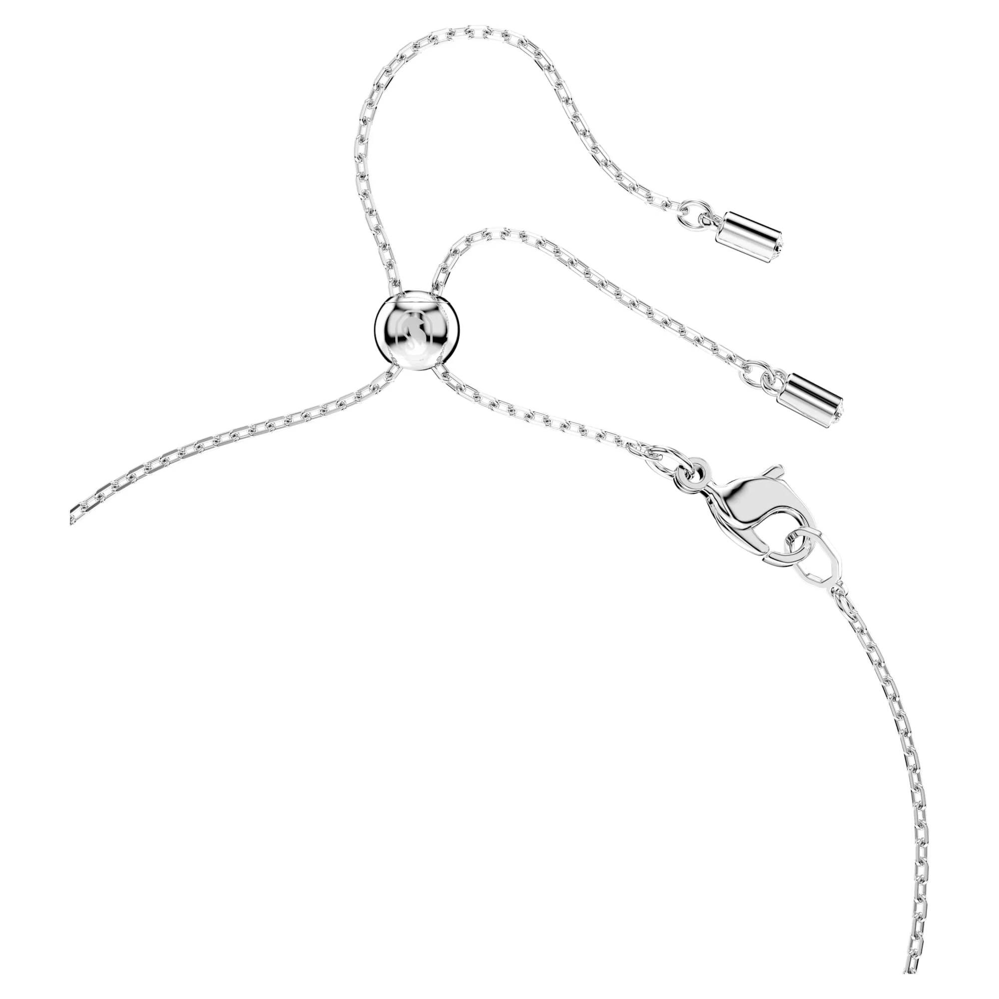 Mesmera set Pear cut, Round cut, White, Rhodium plated - Image 3
