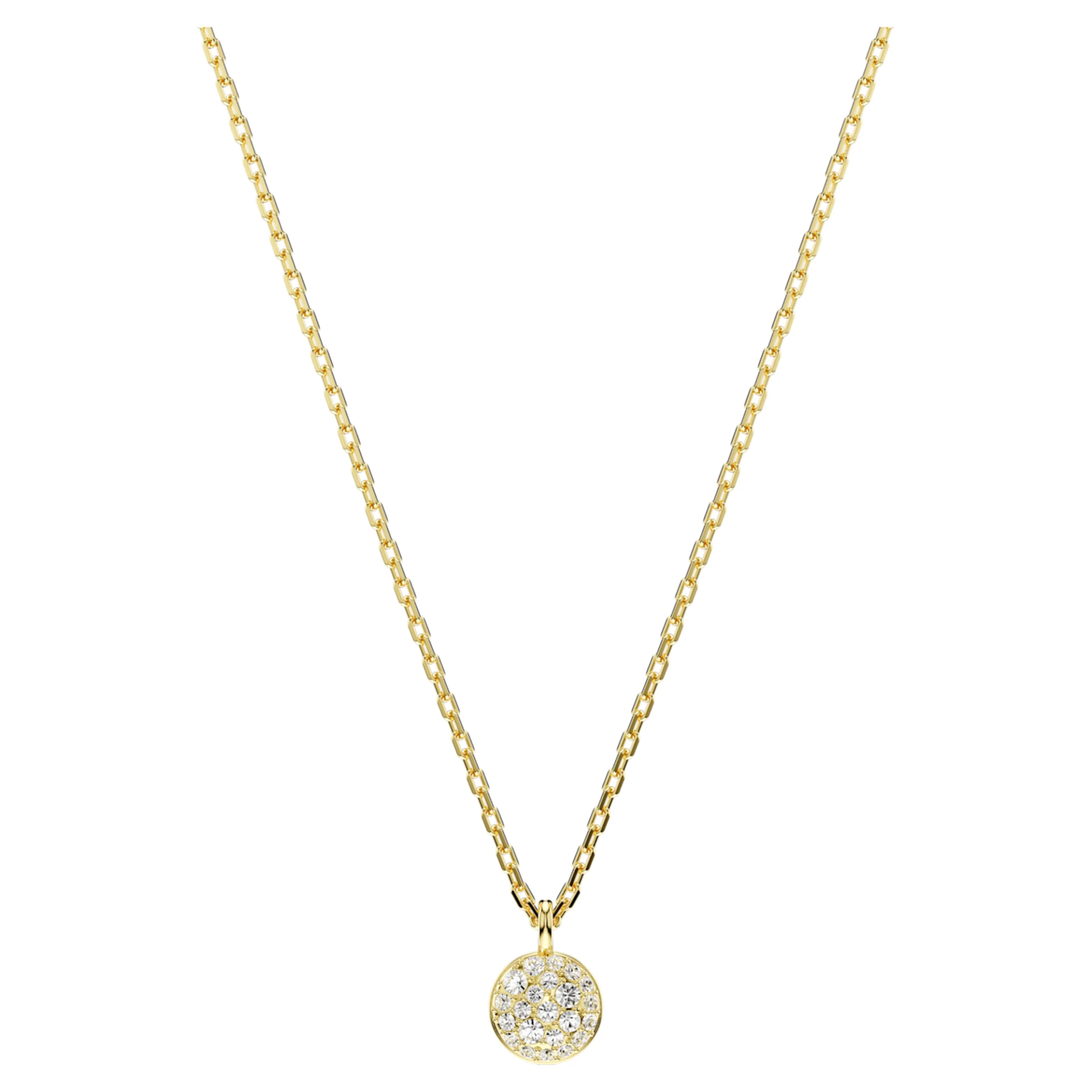 Meteora layered pendant White, Gold-tone plated - Image 5