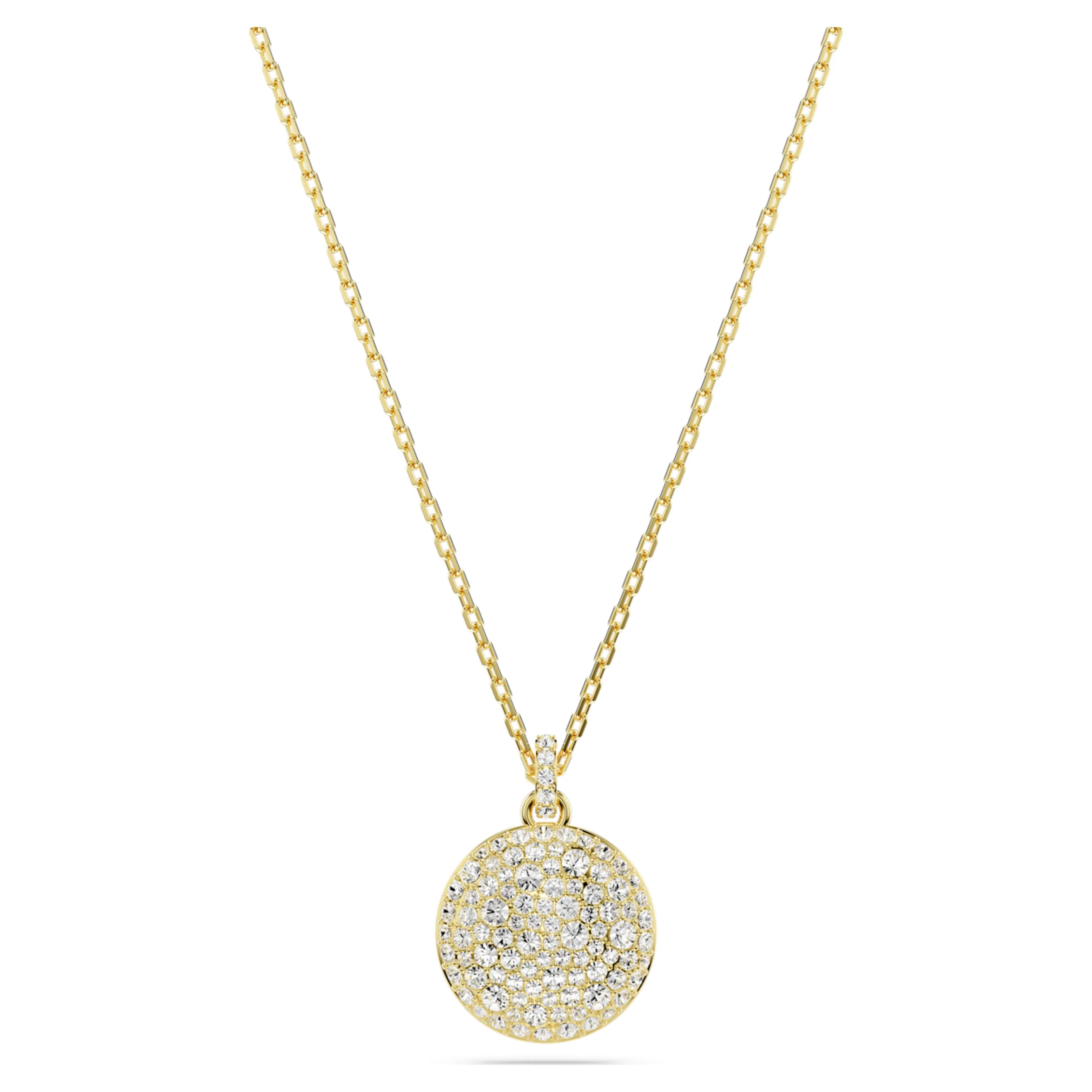 Meteora layered pendant White, Gold-tone plated - Image 6