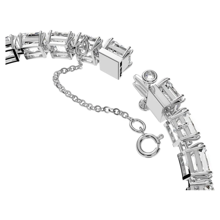 Millenia bracelet Square cut, White, Rhodium plated - Image 3