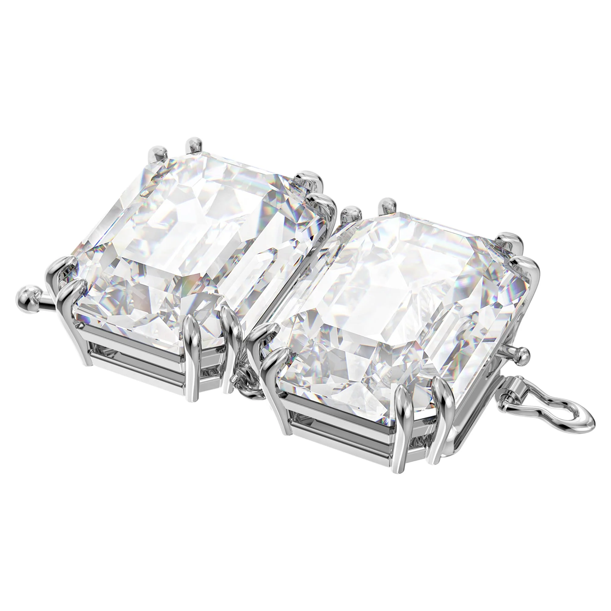 Millenia extender Octagon cut, White, Rhodium plated - Image 2