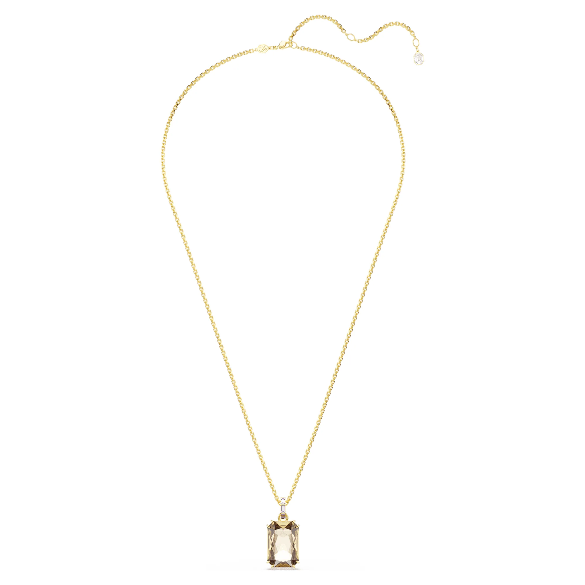 Millenia pendant Octagon cut, Caramel, Gold-tone plated - Image 2