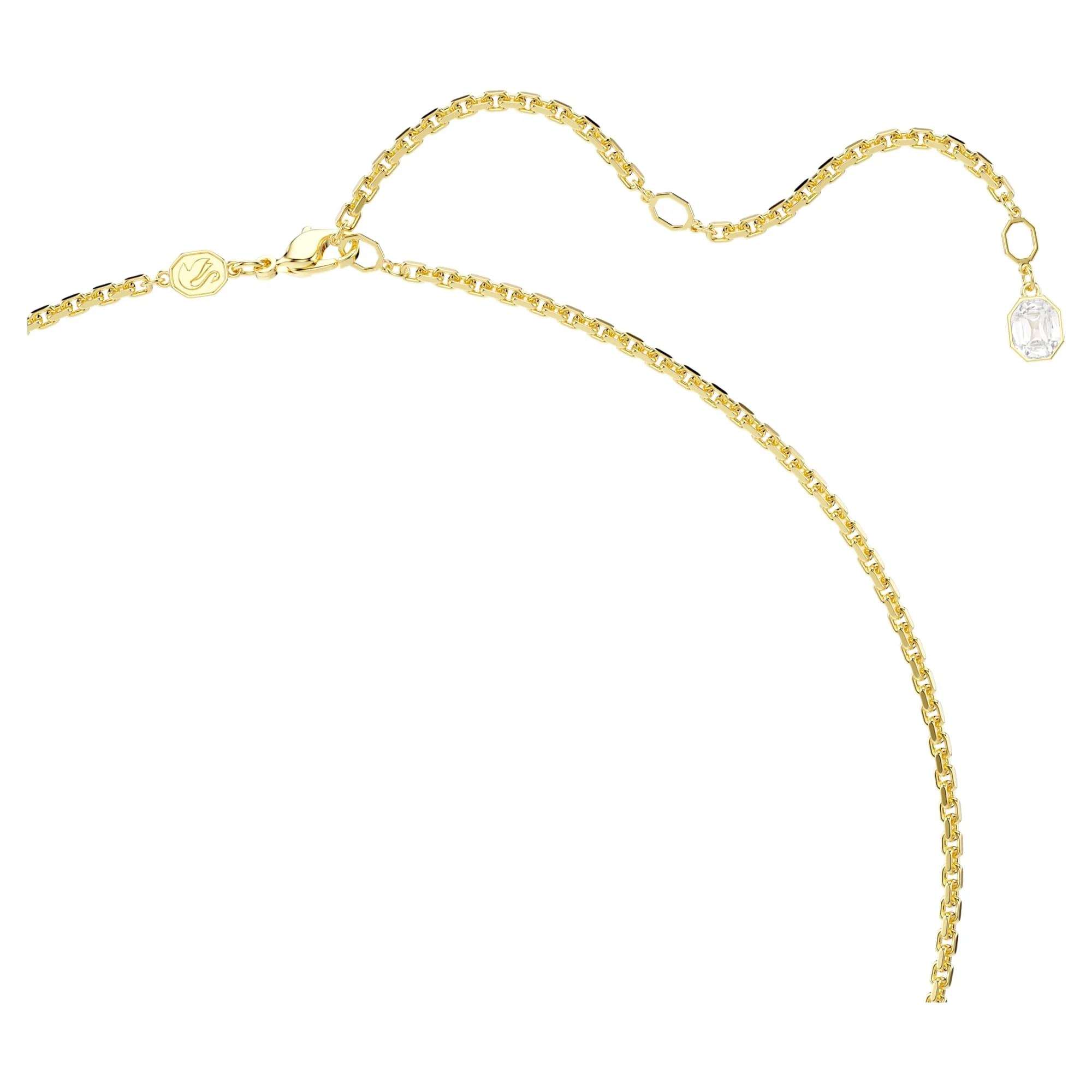 Millenia pendant Octagon cut, Caramel, Gold-tone plated - Image 4