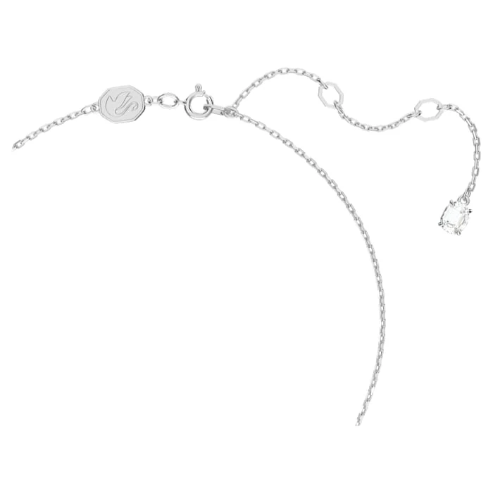 Millenia pendant Pear cut, White, Rhodium plated - Image 3