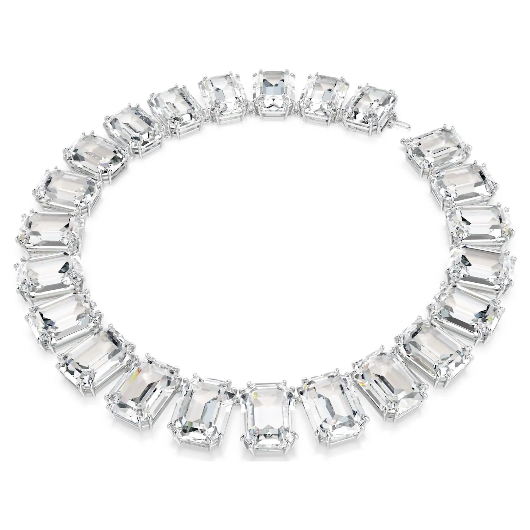 Millenia Tennis necklace
Oversized crystals, Octagon cut, White, Rhodium plated - Image 2