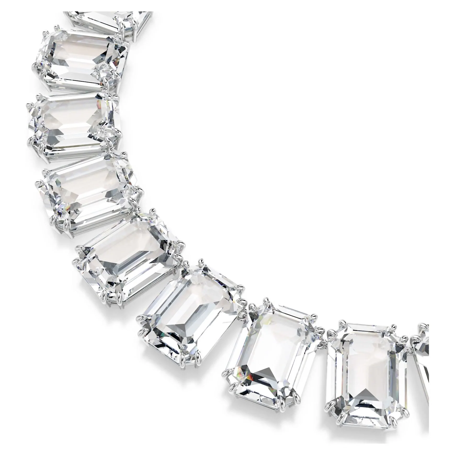 Millenia Tennis necklace
Oversized crystals, Octagon cut, White, Rhodium plated - Image 4