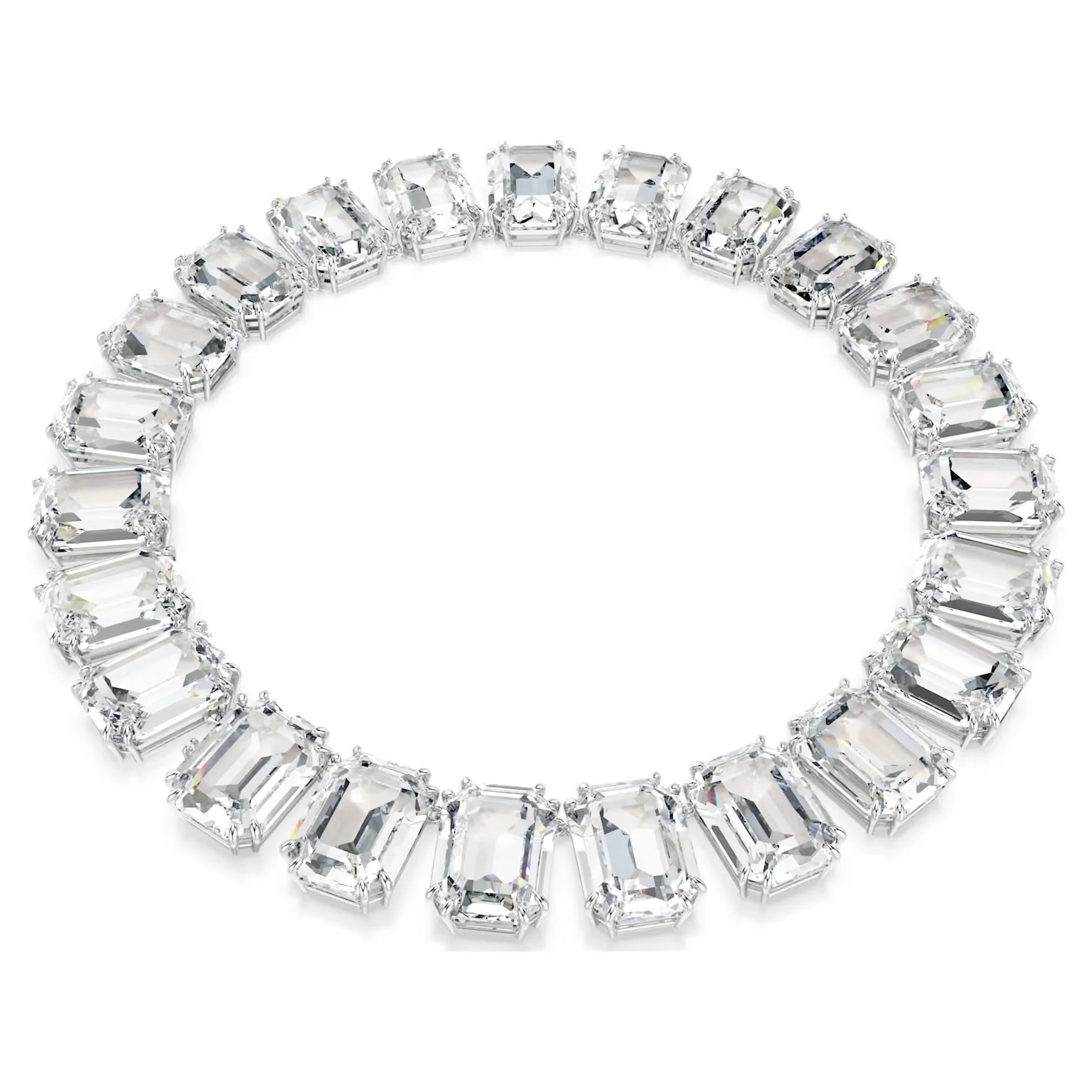 Millenia Tennis necklace
Oversized crystals, Octagon cut, White, Rhodium plated - Image 5
