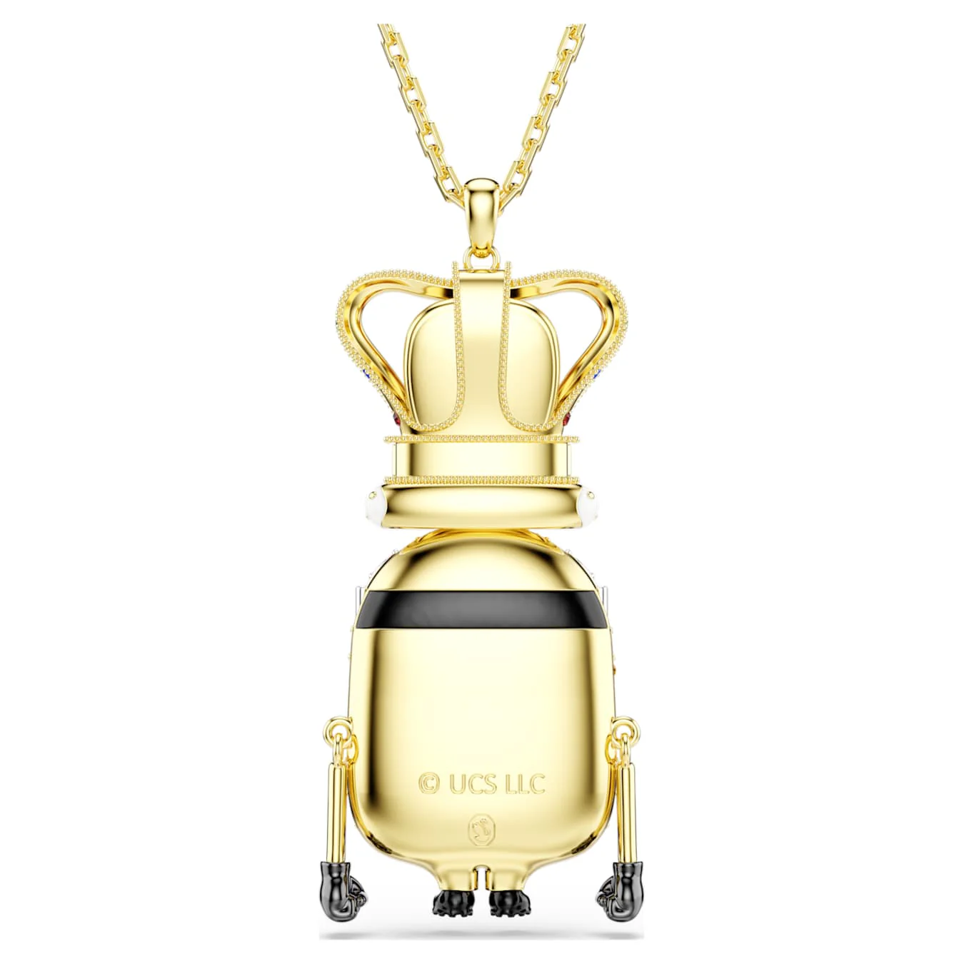 Minions King Bob pendant Pavé, Multicolored, Gold-tone plated - Image 5