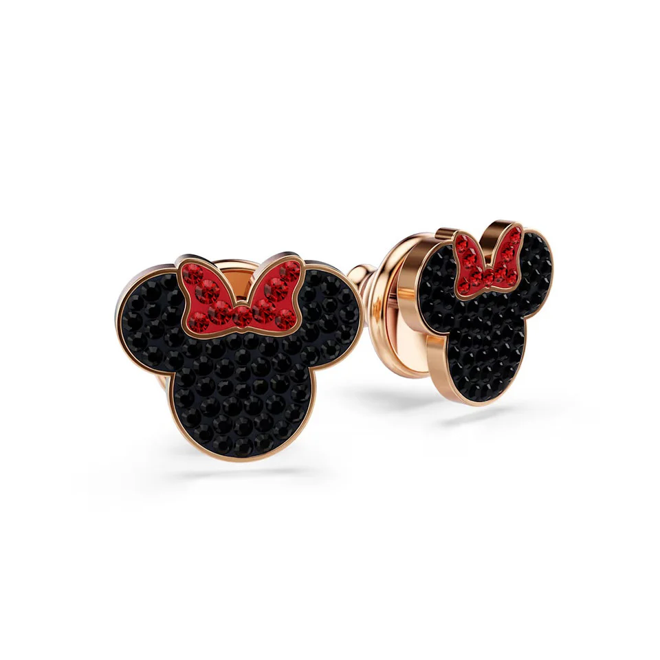 Minnie Stud Earrings, Multicolored, Rose Gold Tone Plated - Image 3