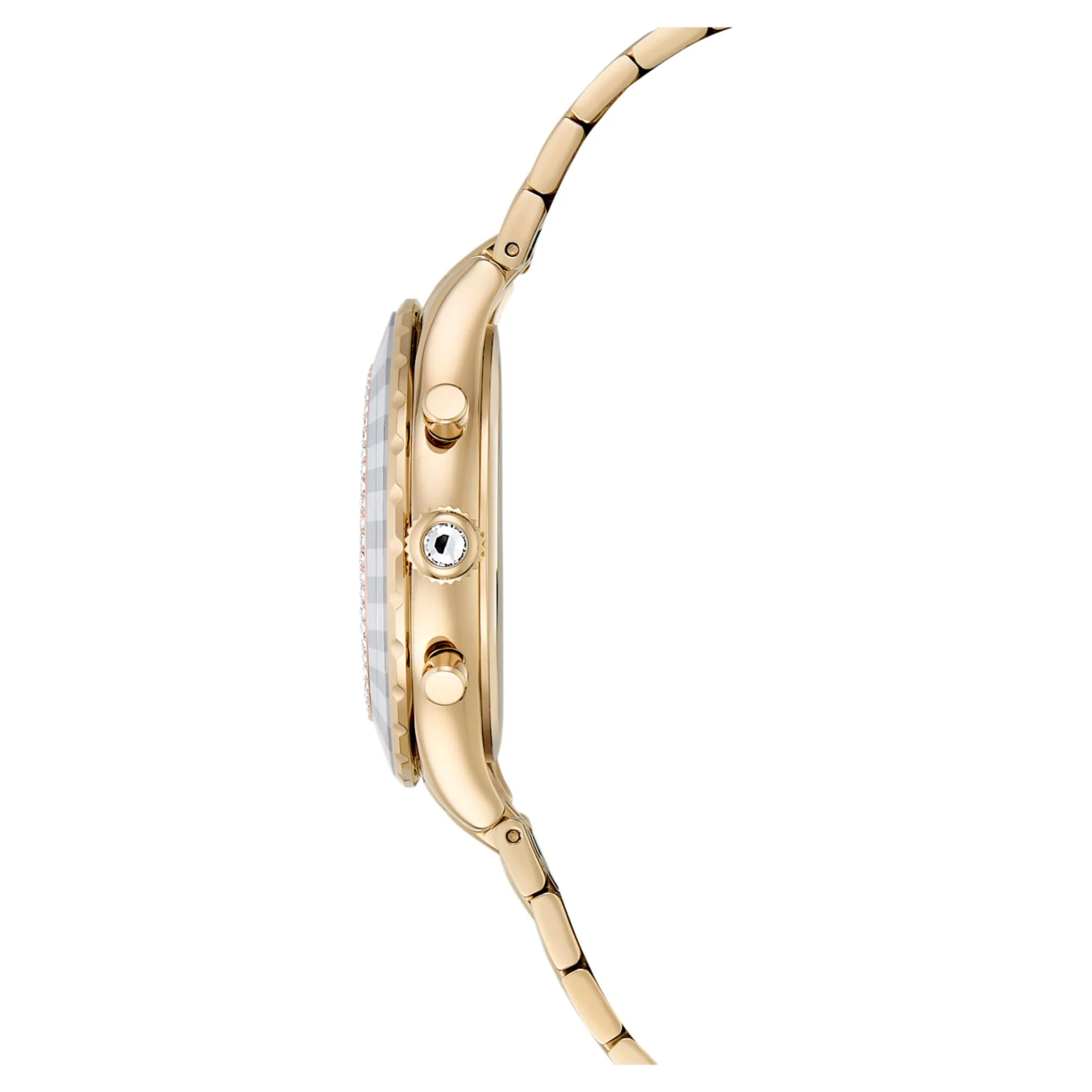 Octea chrono watch Swiss Made, Metal bracelet, Gold tone, Champagne gold-tone finish - Image 5