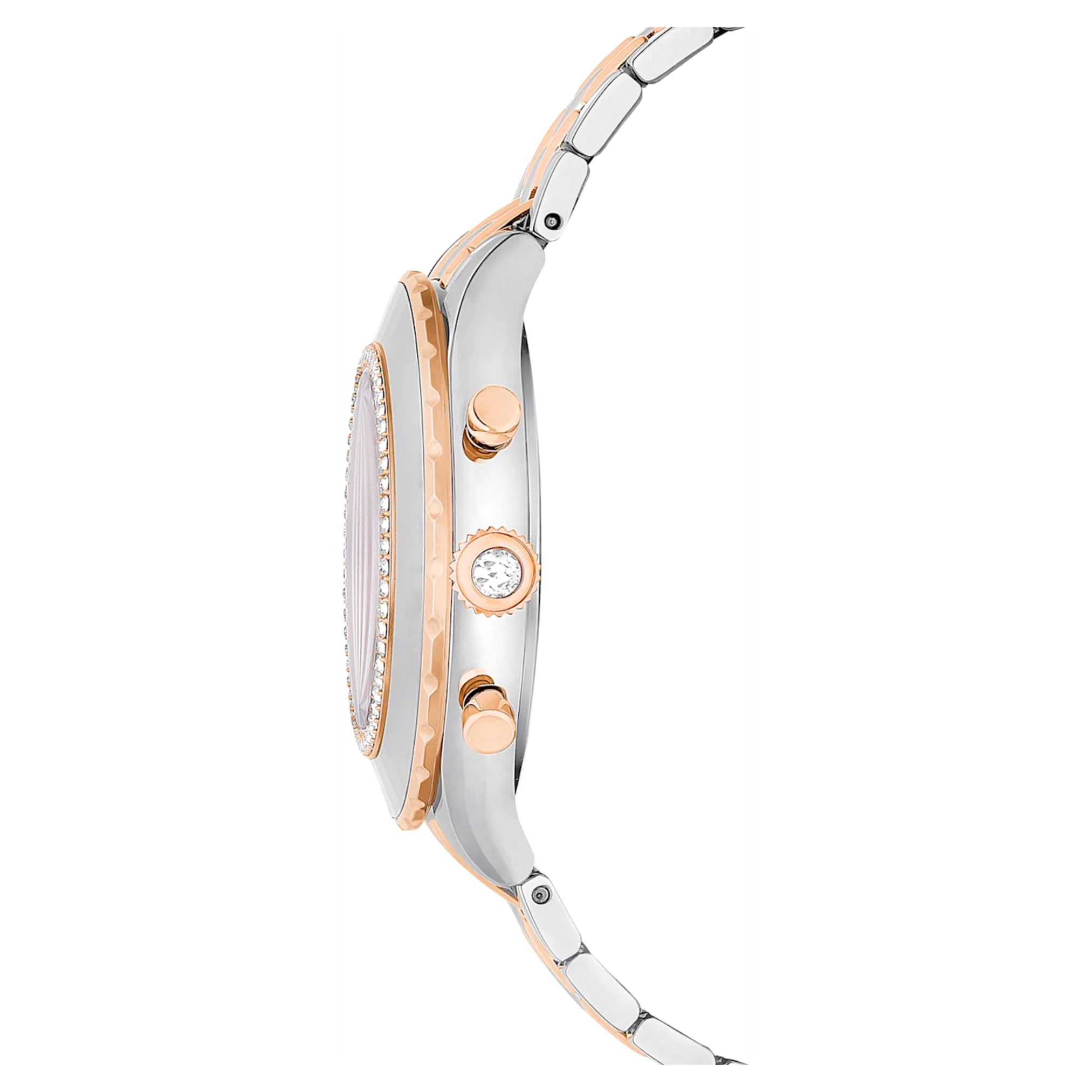 Octea Chrono watch Swiss Made, Metal bracelet, Rose gold tone, Mixed metal finish - Image 5