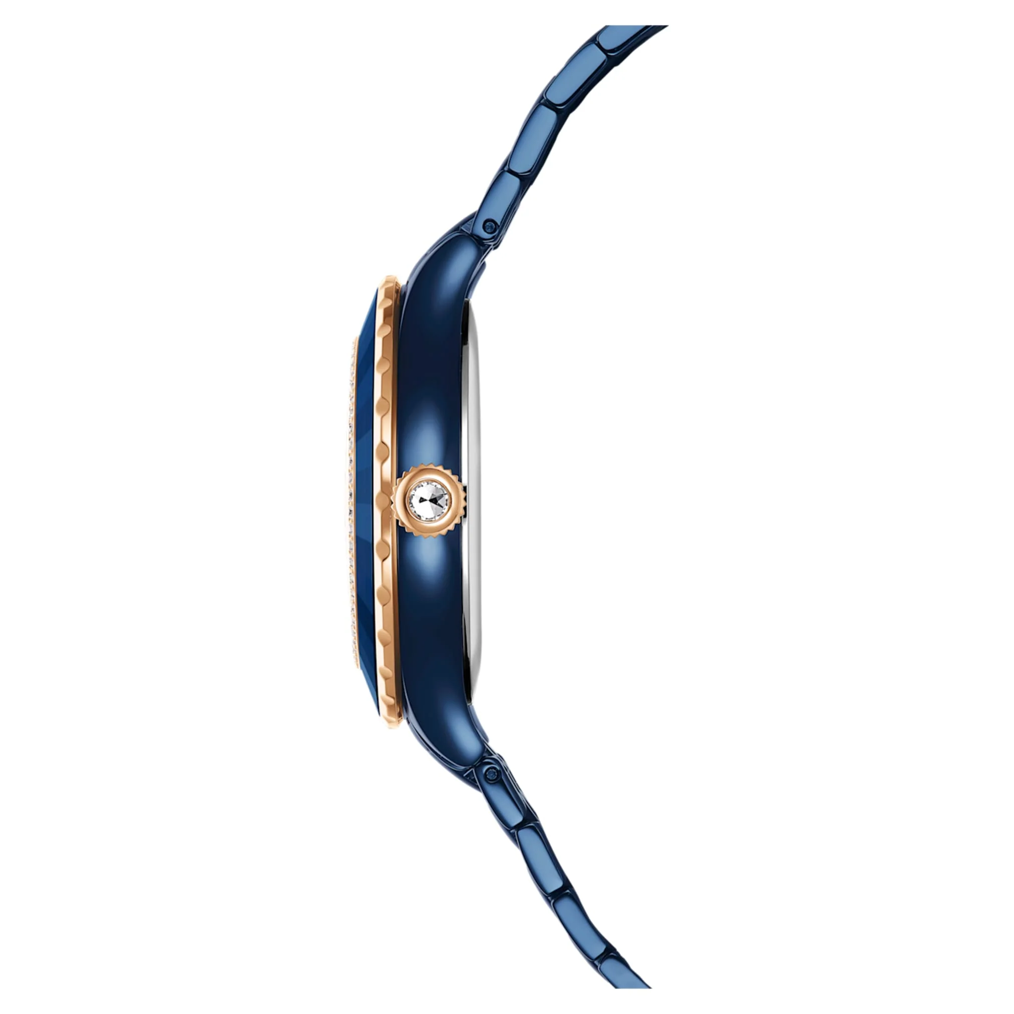 Octea moon watch Swiss Made, Metal bracelet, Blue, Blue finish - Image 5