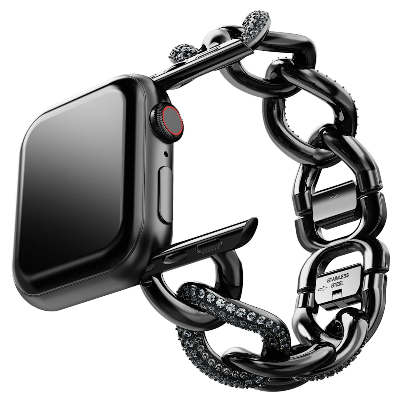 Sparkling chain strap For Apple Watch® 40mm & 41mm, Black, Black finish - Image 3