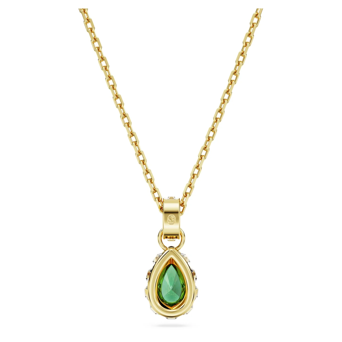 Stilla pendant Pear cut, Green, Gold-tone plated - Image 4