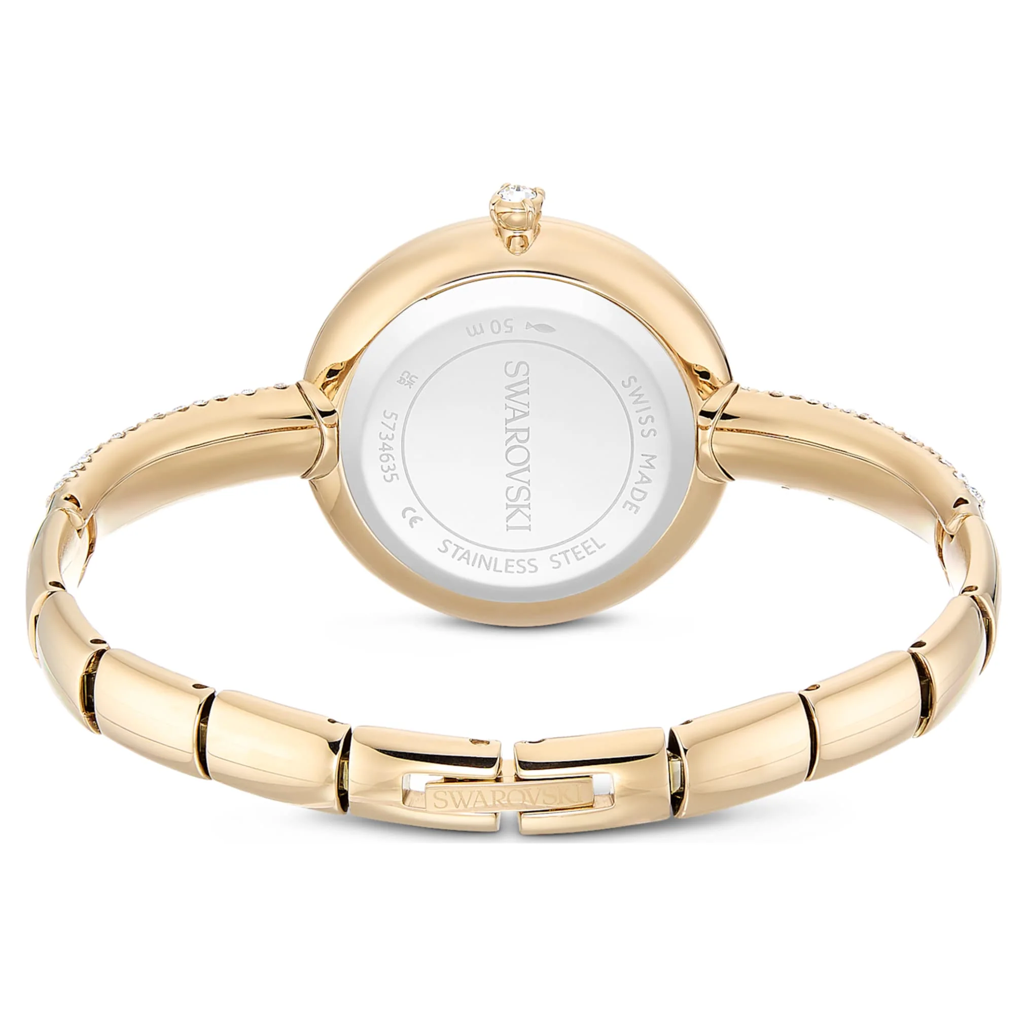 Sublima bangle watch Swiss Made, Metal bracelet, Gold tone, Champagne gold-tone finish - Image 3