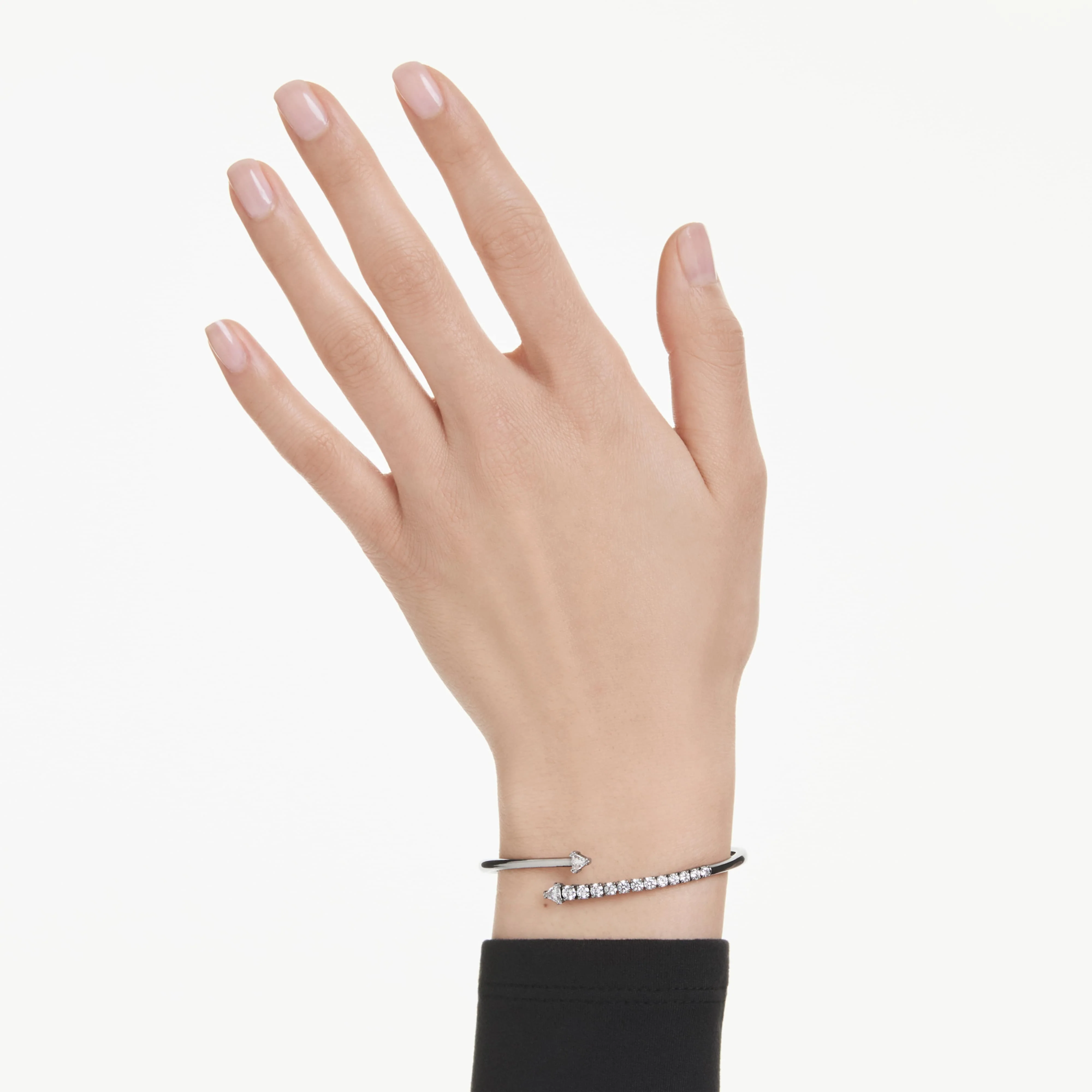 Sublima bangle White, Ruthenium plated - Image 6