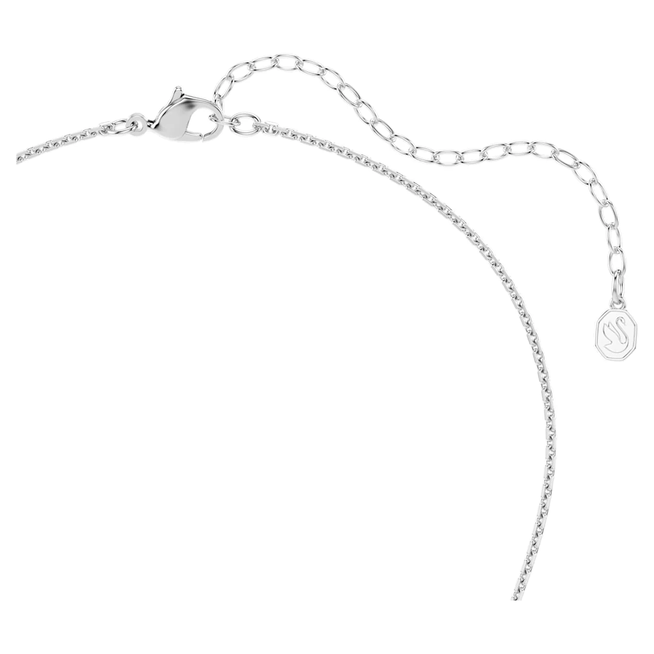 Sublima pendant Round cut, White, Rhodium plated - Image 4