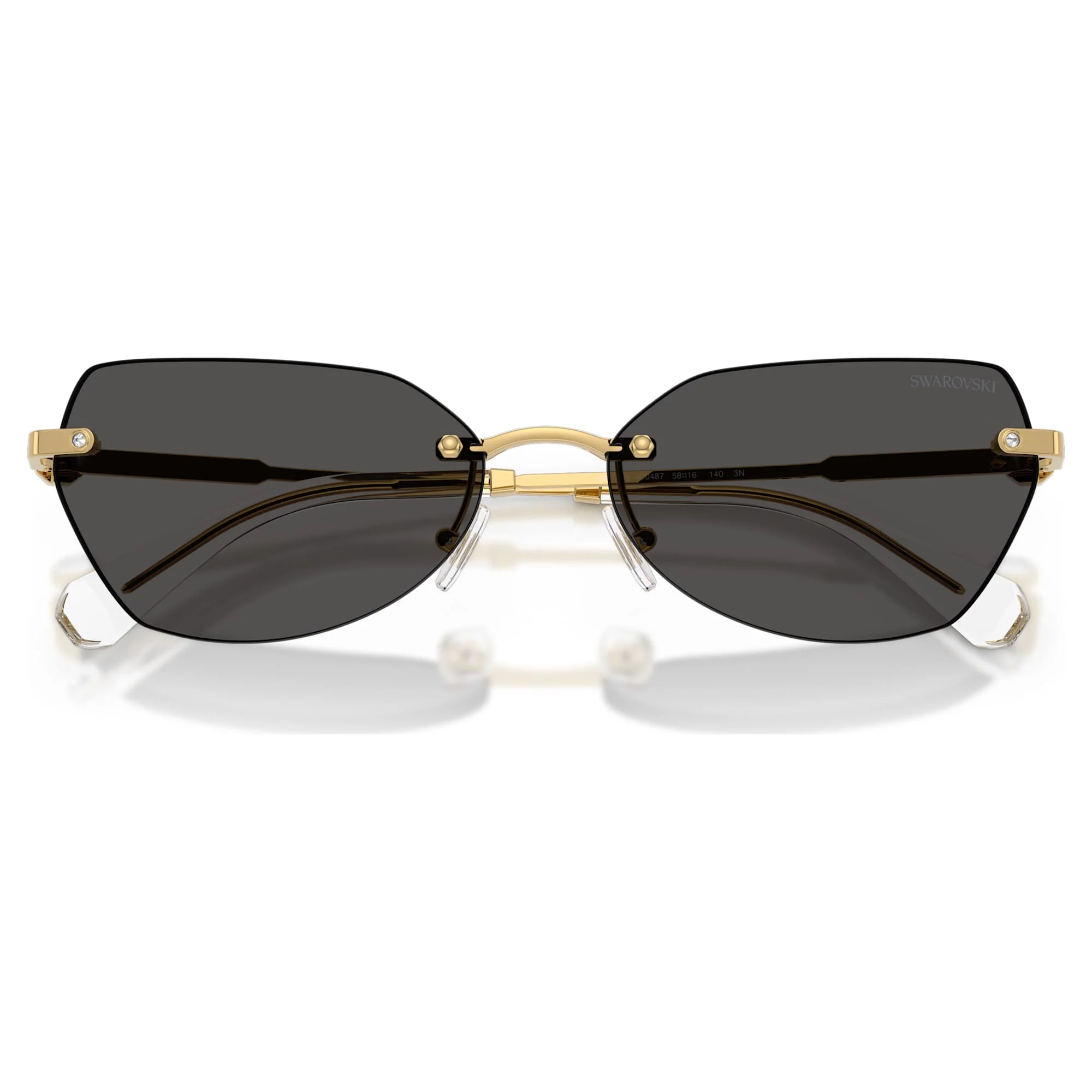 Sunglasses Pillow shape, SK7038, Gold tone - Image 4