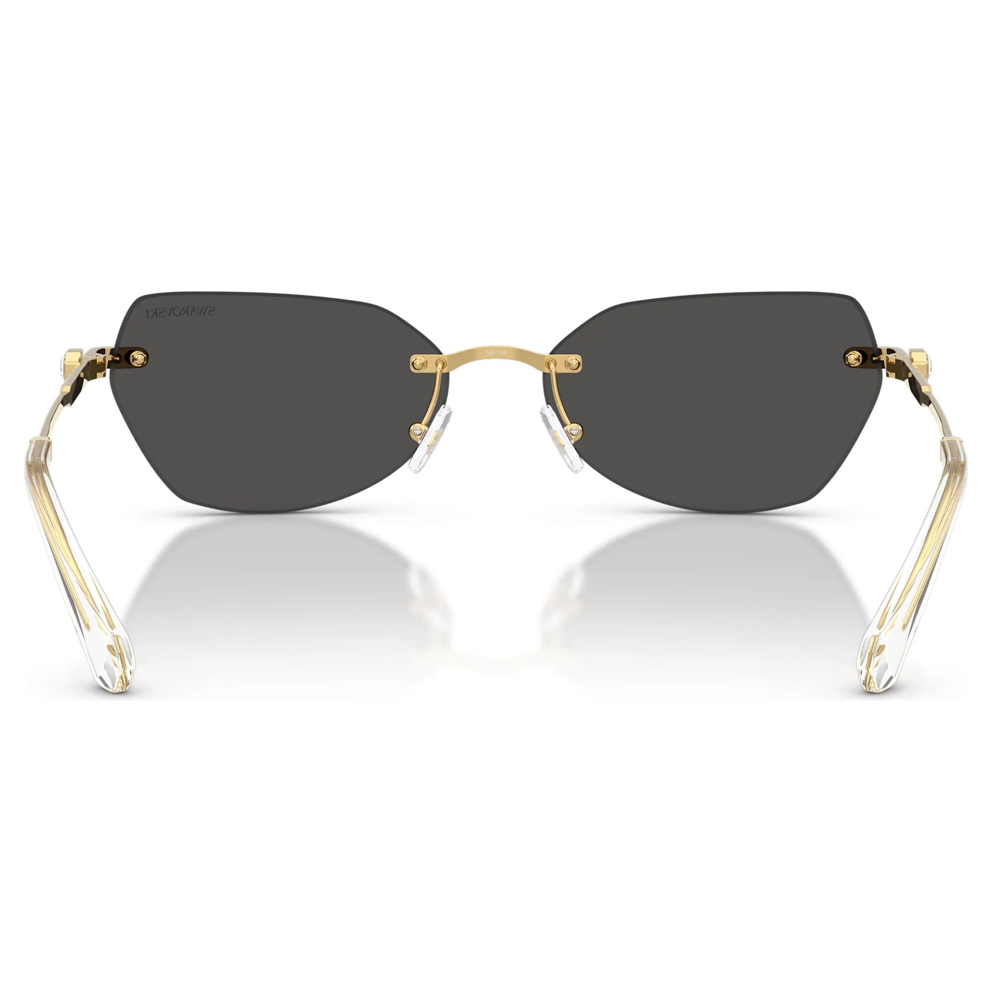 Sunglasses Pillow shape, SK7038, Gold tone - Image 5