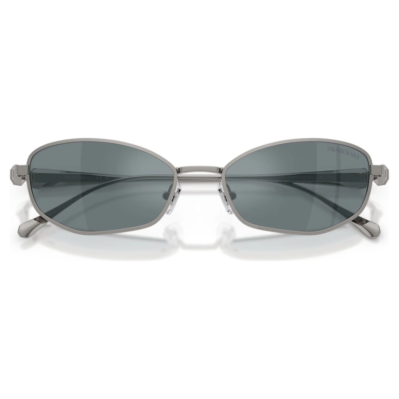 Sunglasses Pillow shape, SK7042, Silver tone - Image 4