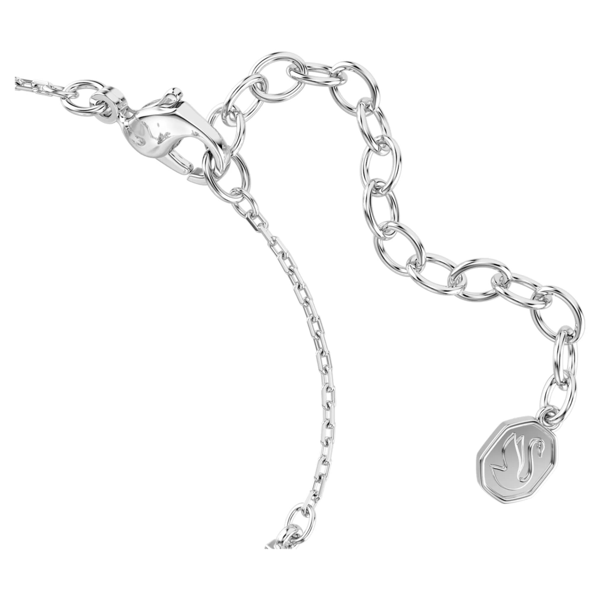 Swan bracelet Mixed cuts, Swan, White, Rhodium plated - Image 3