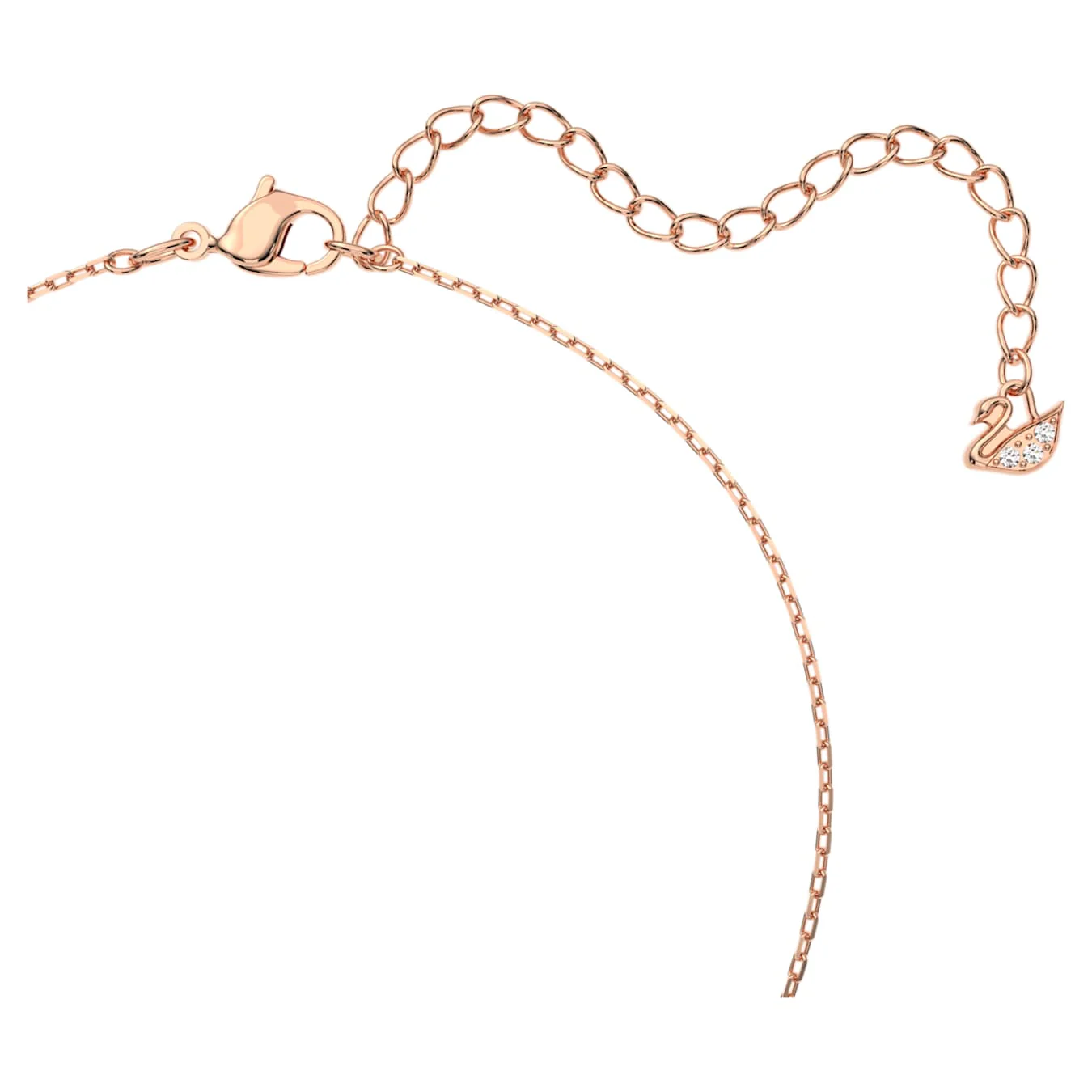 Swan necklace Swan, Pink, Rose gold-tone plated - Image 4