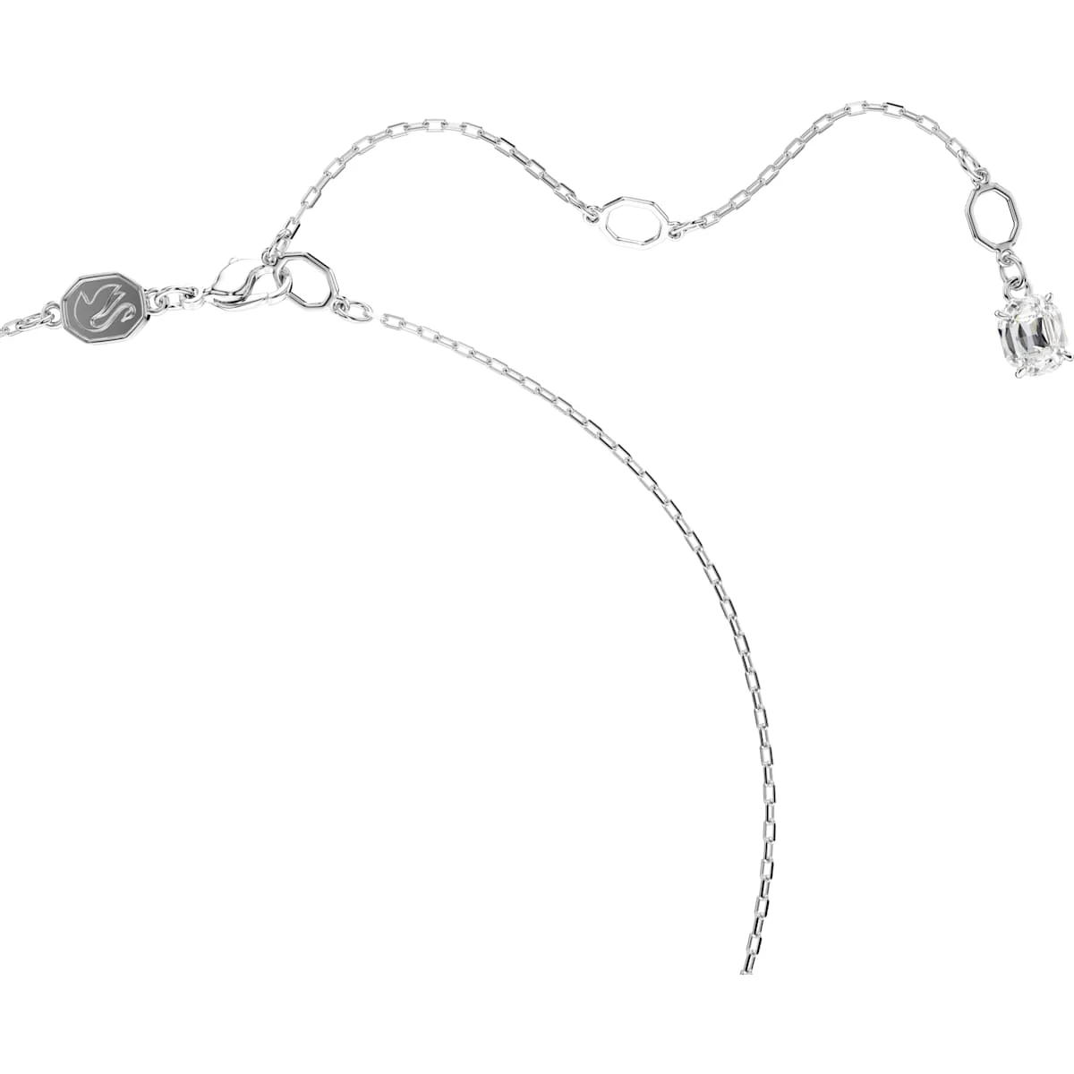 Swan pendant Swan, Black, Rhodium plated - Image 3