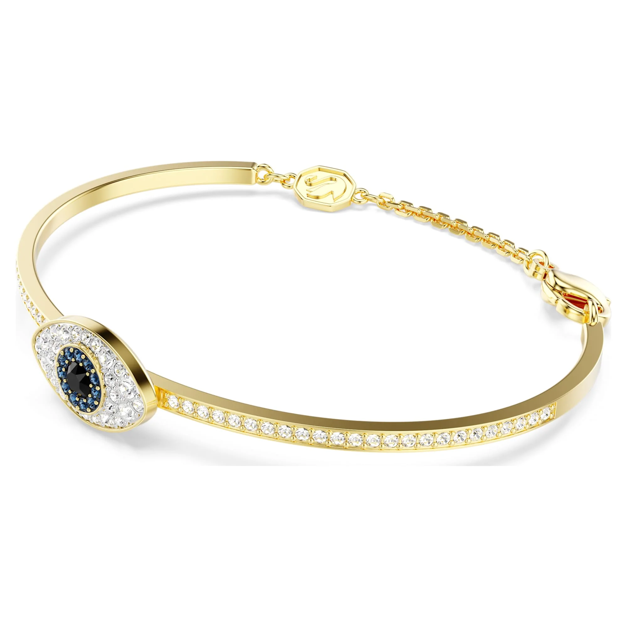 Symbolica bangle Evil eye, Blue, Gold-tone plated - Image 2