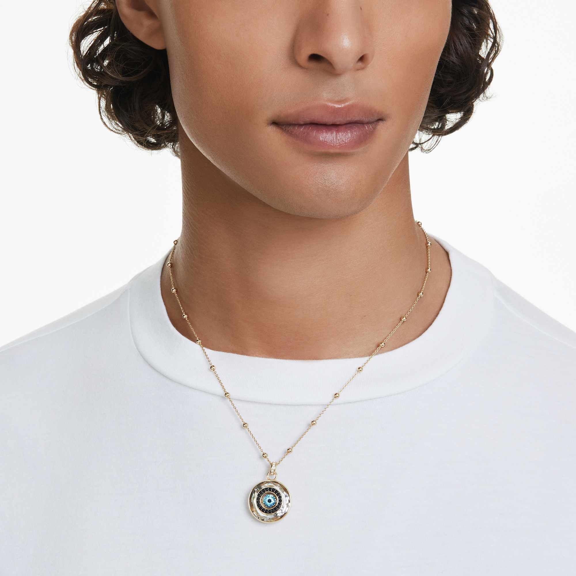 Symbolica pendant Evil eye, Medium, Multicolored, Gold-tone plated - Image 5