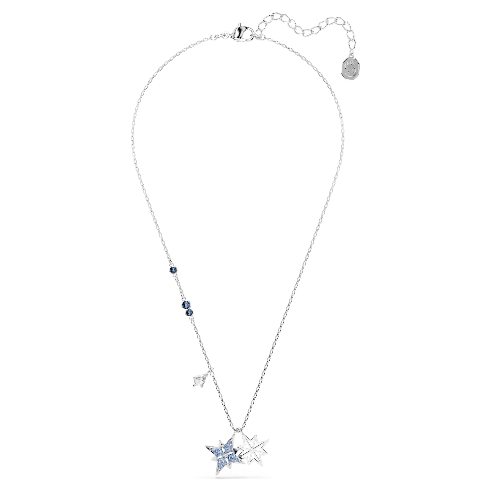 Symbolica pendant Star, Blue, Rhodium plated - Image 2