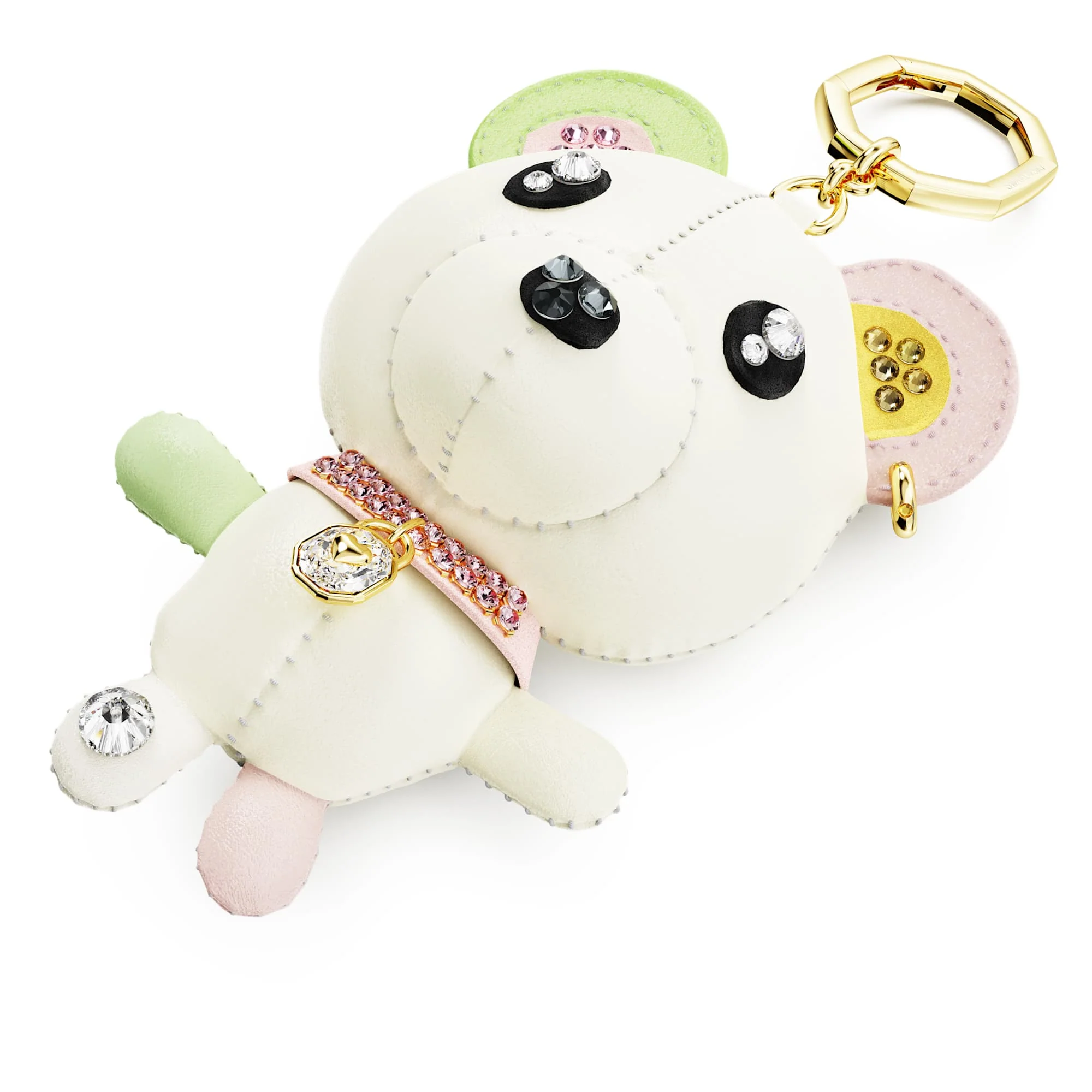 Teddy bag charm Bear, Multicolored, Gold-tone plated - Image 4