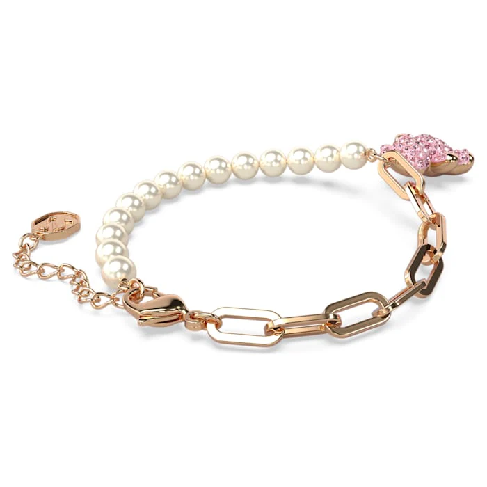 Teddy bracelet Bear, Pink, Rose gold-tone plated - Image 4