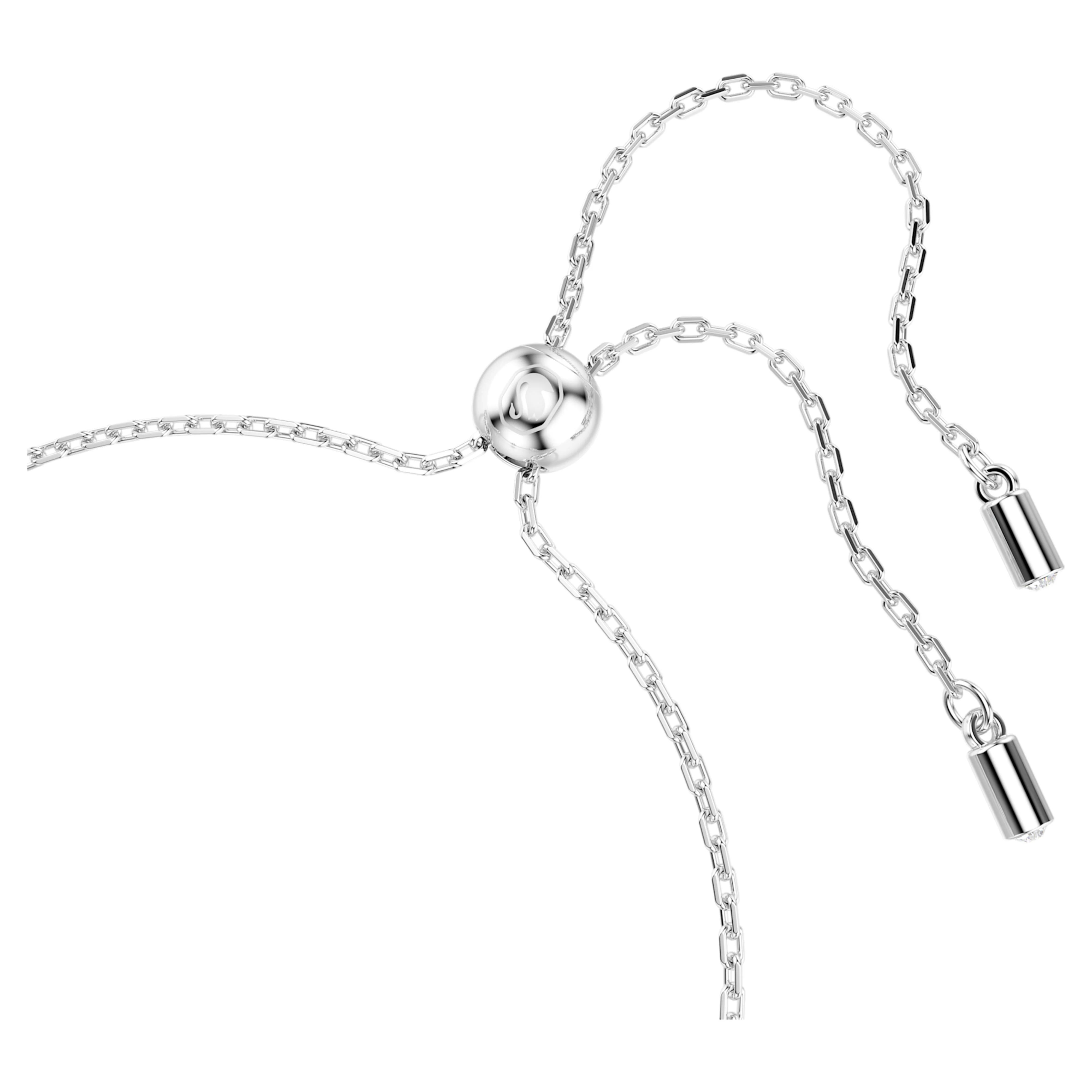 Una Angelic bracelet Round cut, Double sided motifs, White, Rhodium plated - Image 3
