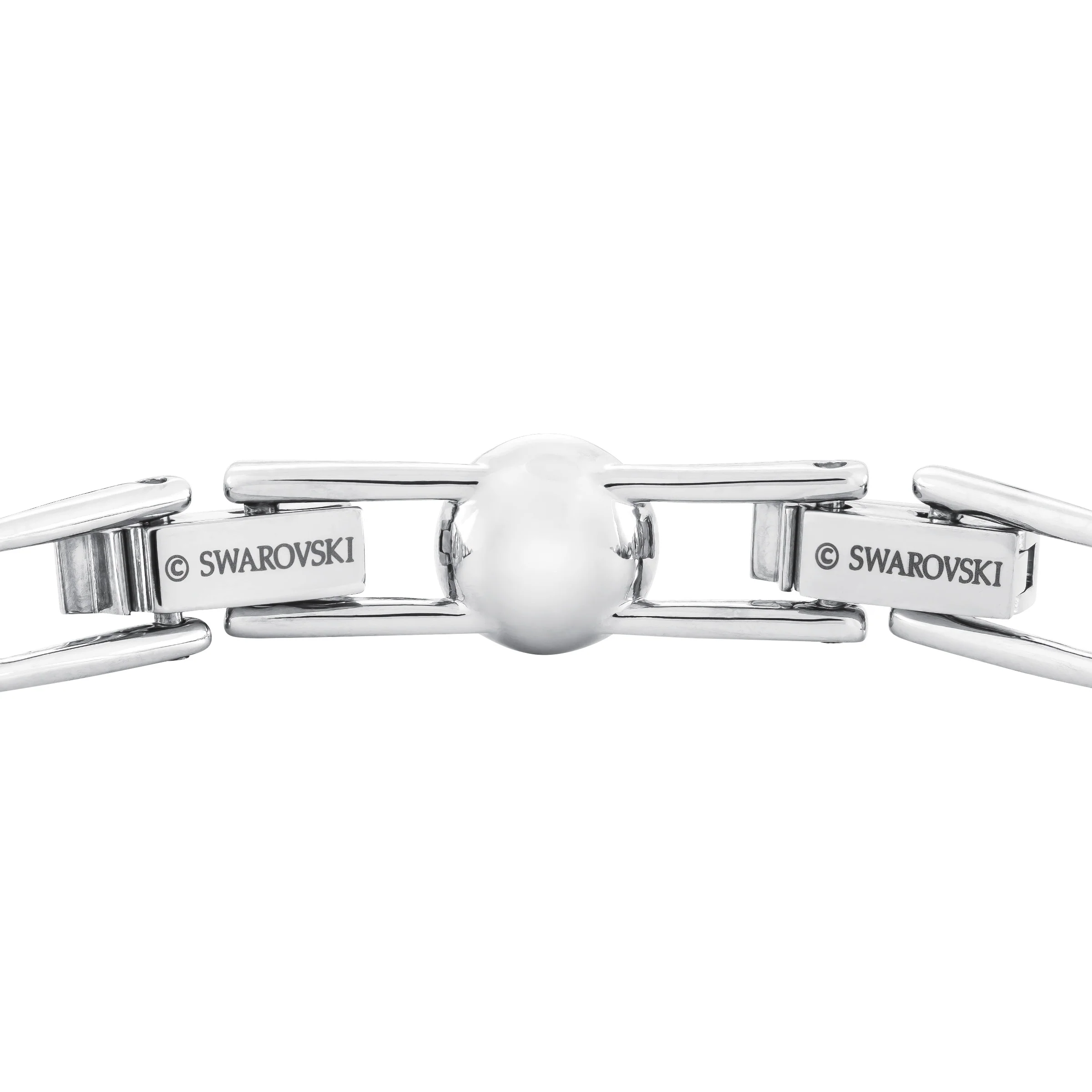 Una Angelic bracelet Round cut, Small, White, Rhodium plated - Image 4