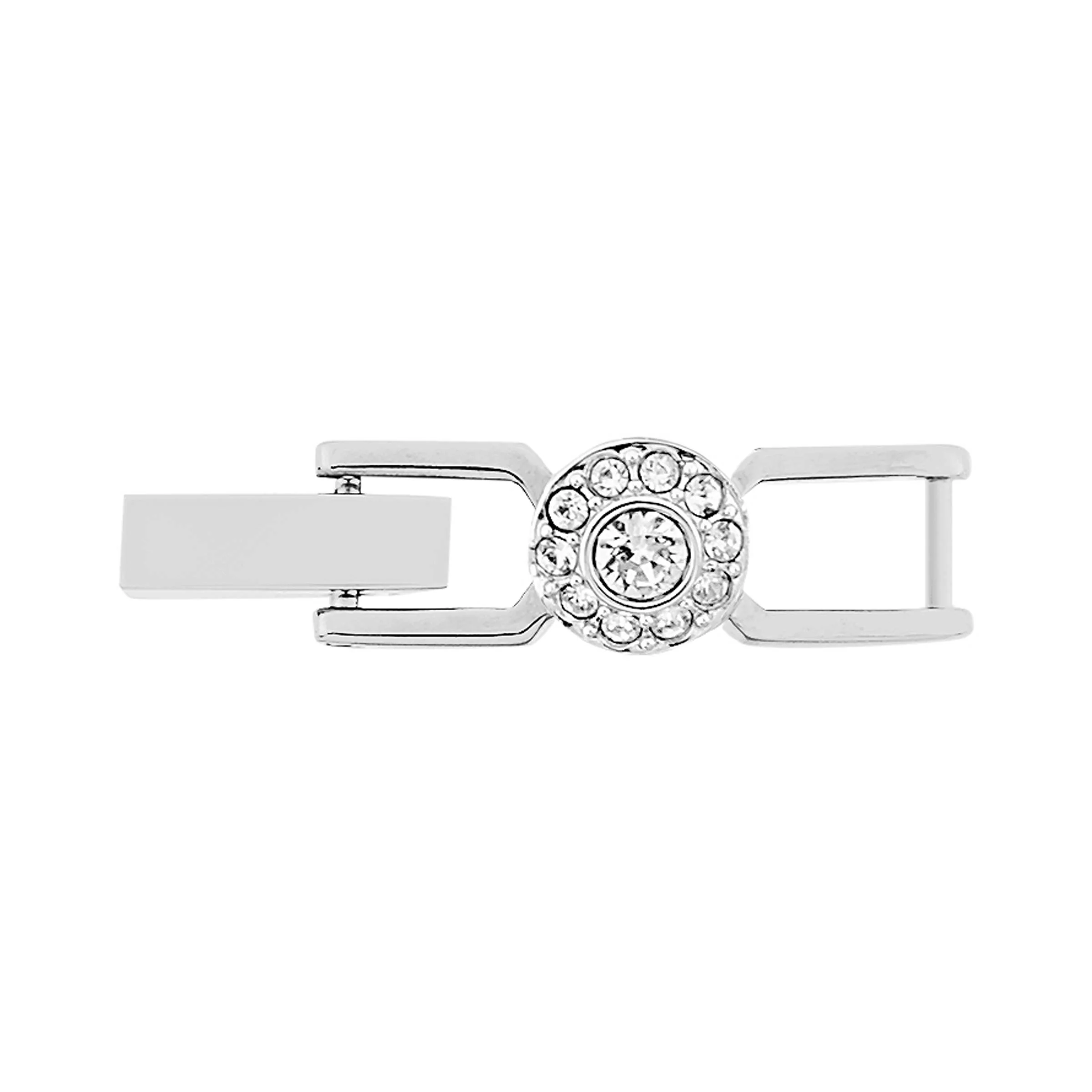 Una Angelic bracelet Round cut, Small, White, Rhodium plated - Image 5
