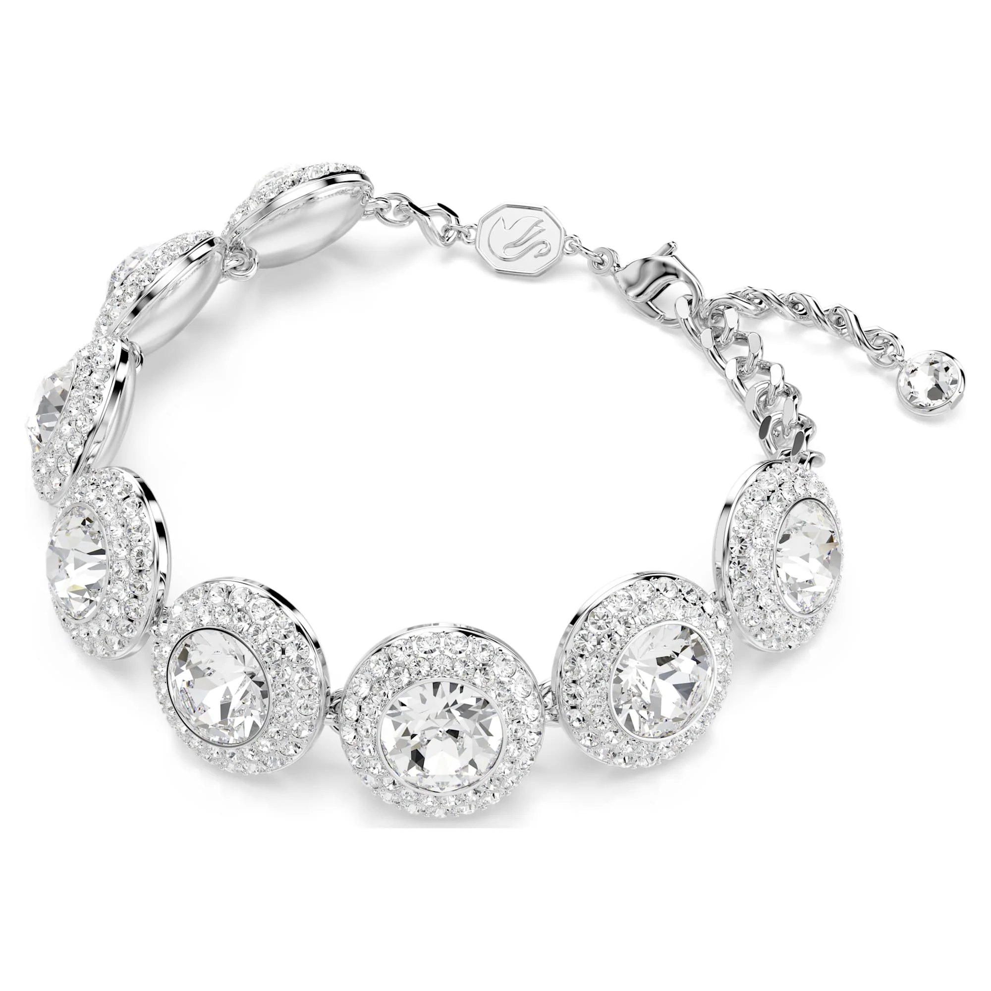 Una Angelic bracelet White, Rhodium plated - Image 2