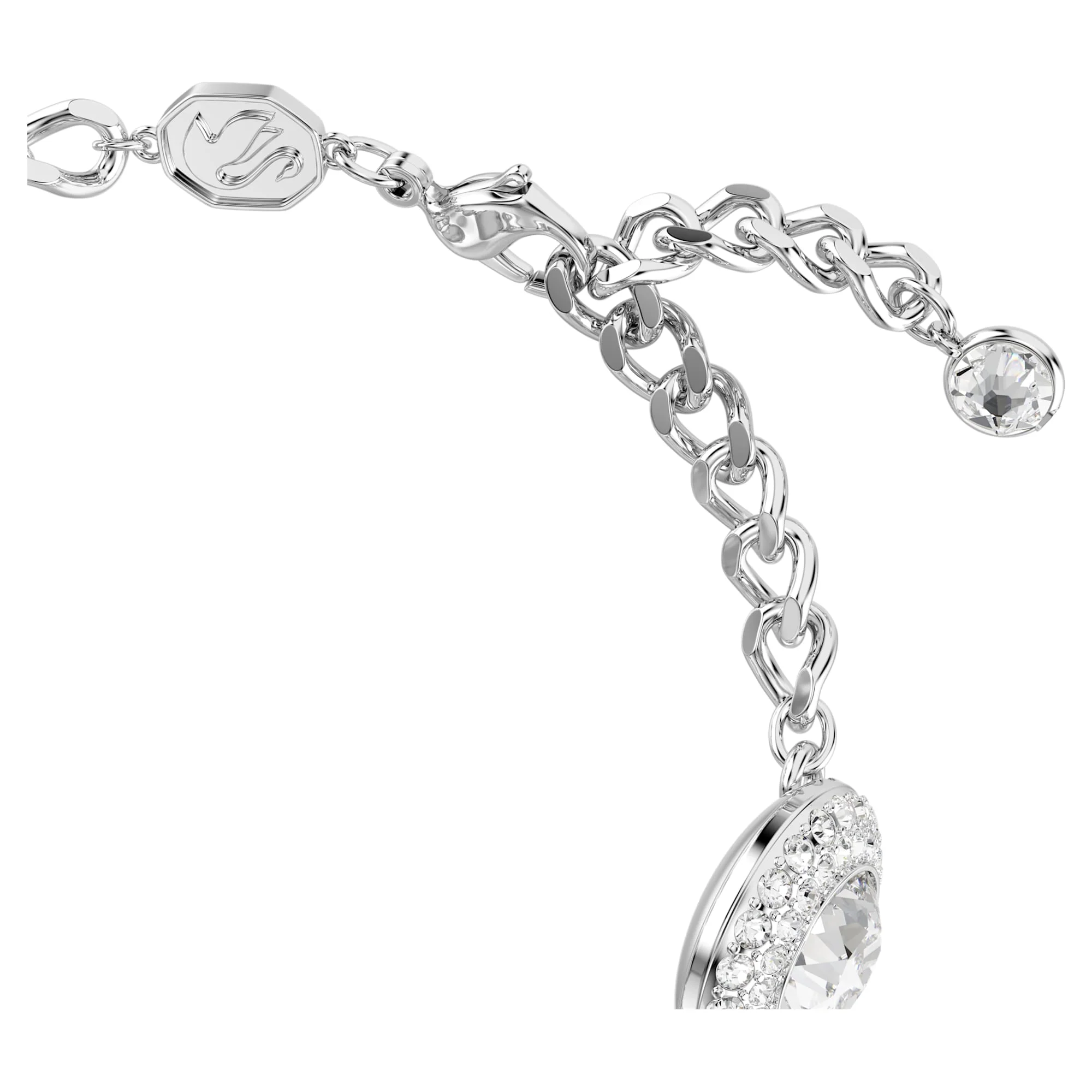 Una Angelic bracelet White, Rhodium plated - Image 3