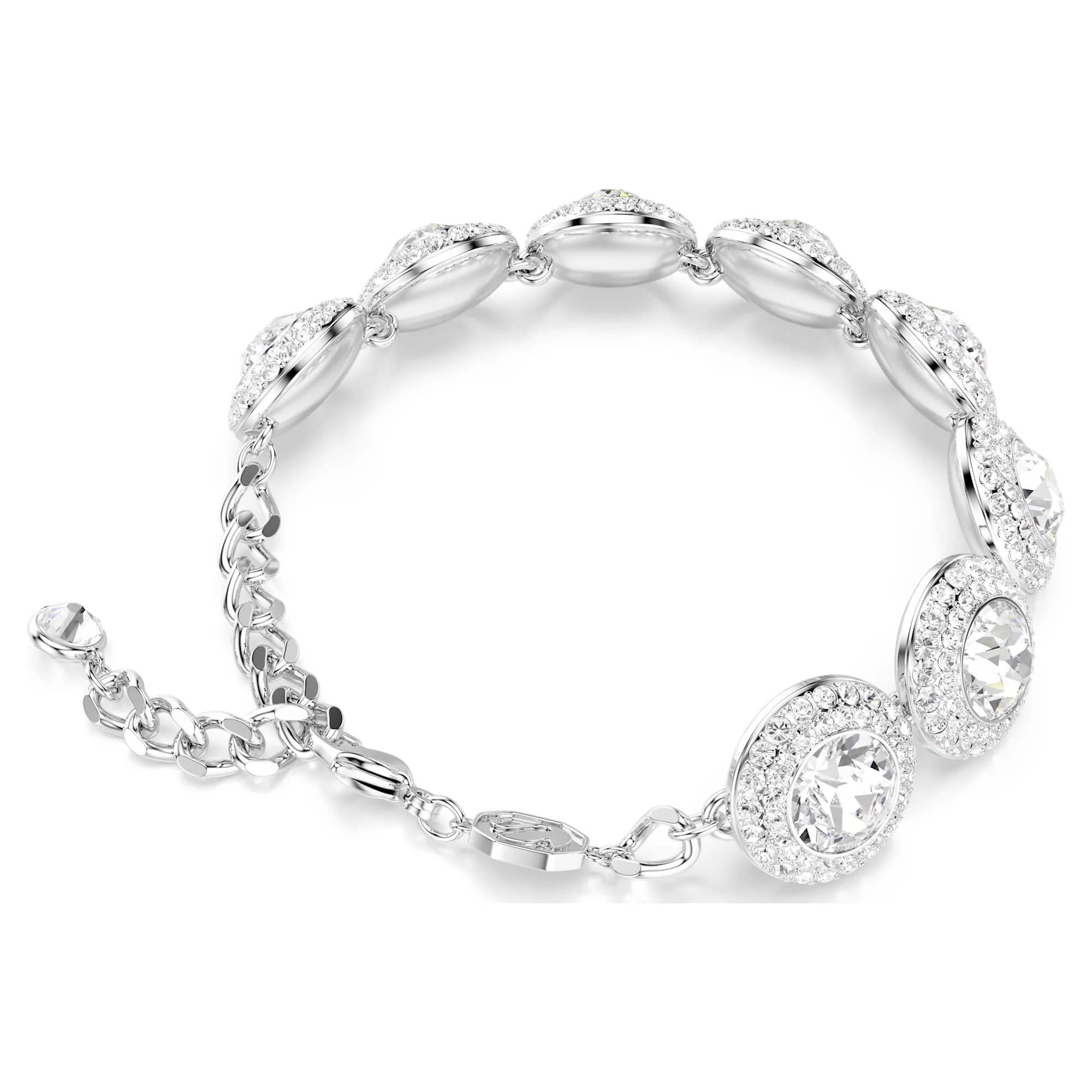 Una Angelic bracelet White, Rhodium plated - Image 5