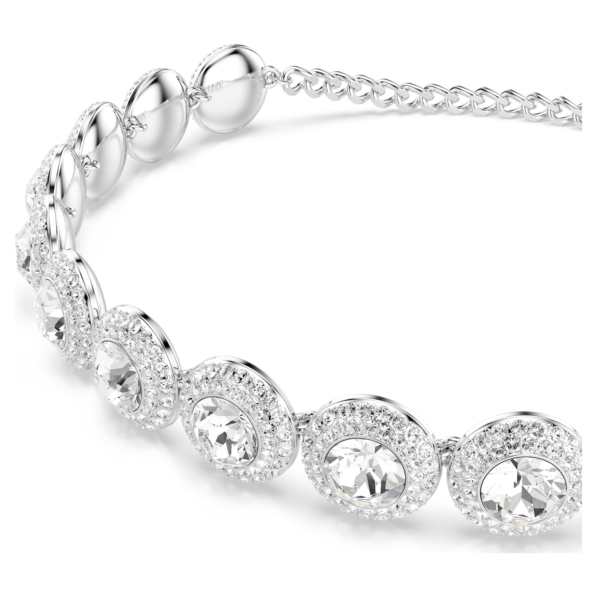 Una Angelic choker White, Rhodium plated - Image 4