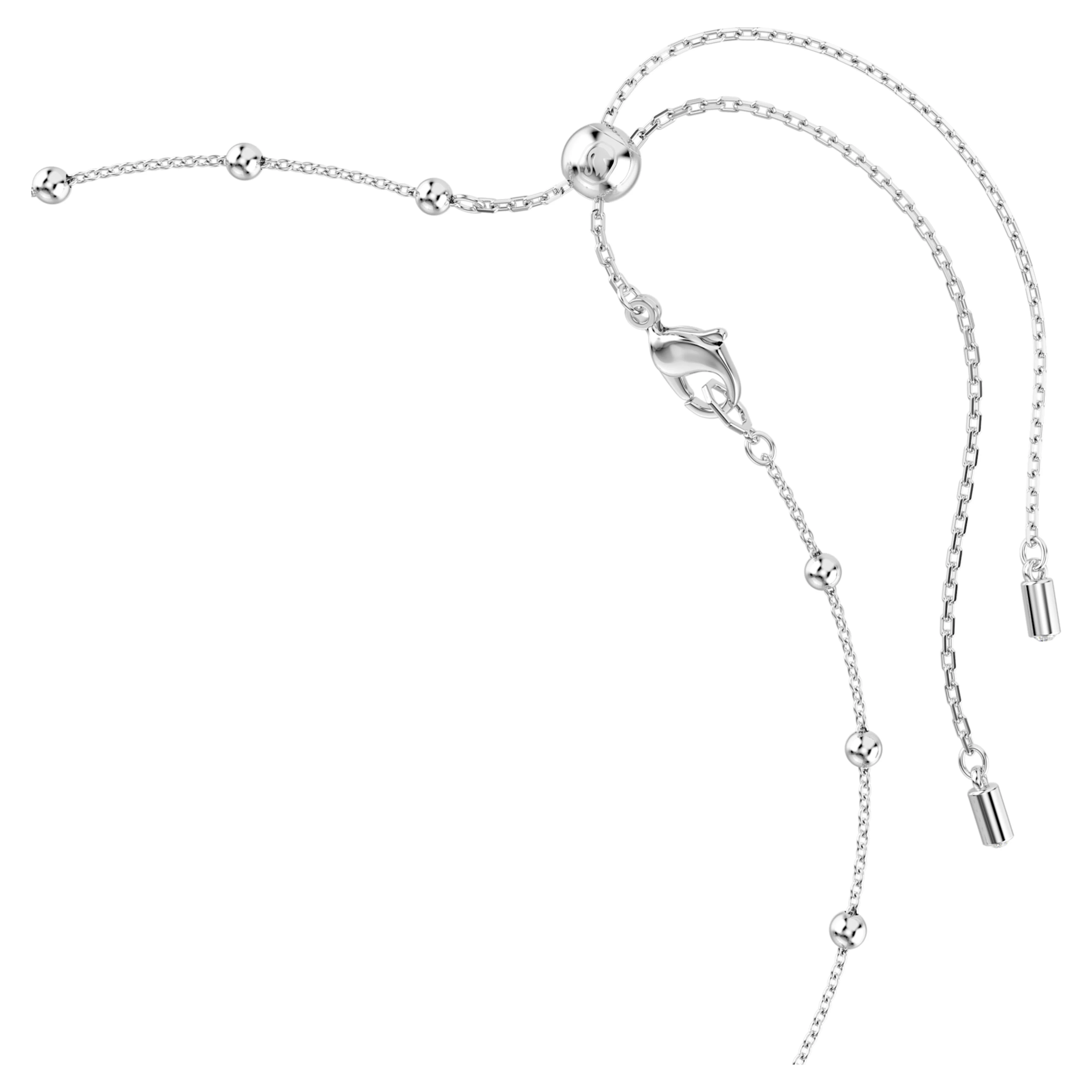 Una Angelic pendant Round cut, Double sided motifs, White, Rhodium plated - Image 3