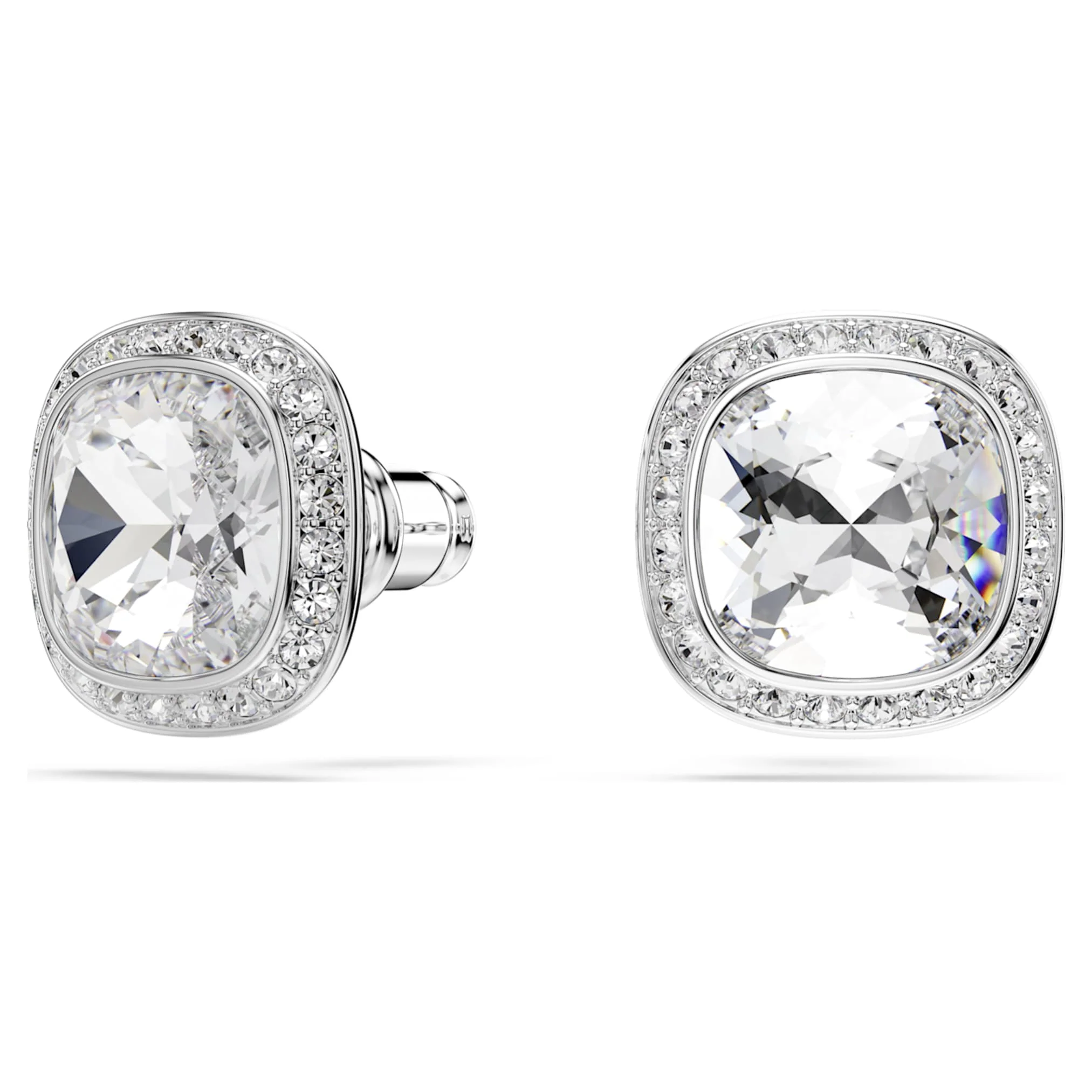 Una Angelic set Cushion cut, White, Rhodium plated - Image 5