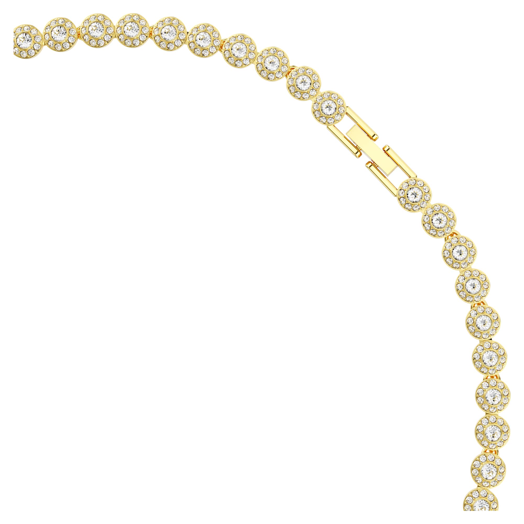 Una Angelic set Round cut, White, Gold-tone plated - Image 3
