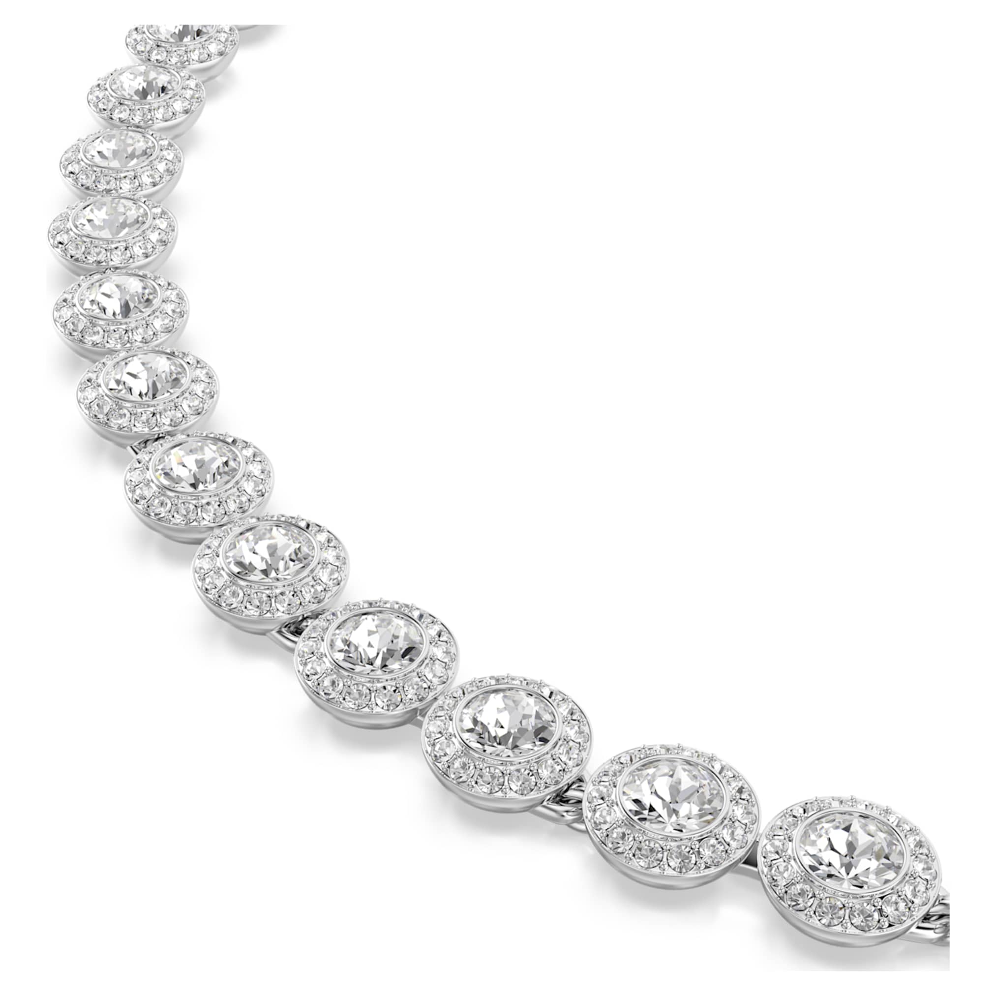 Una Angelic set Set (3), Round cut, White, Rhodium plated - Image 3