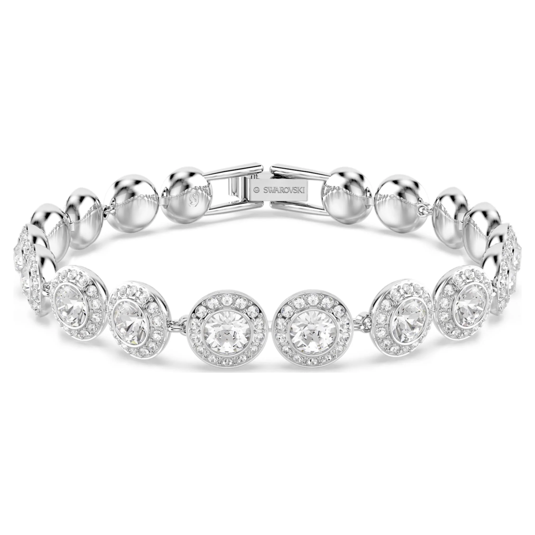 Una Angelic set Set (3), Round cut, White, Rhodium plated - Image 4