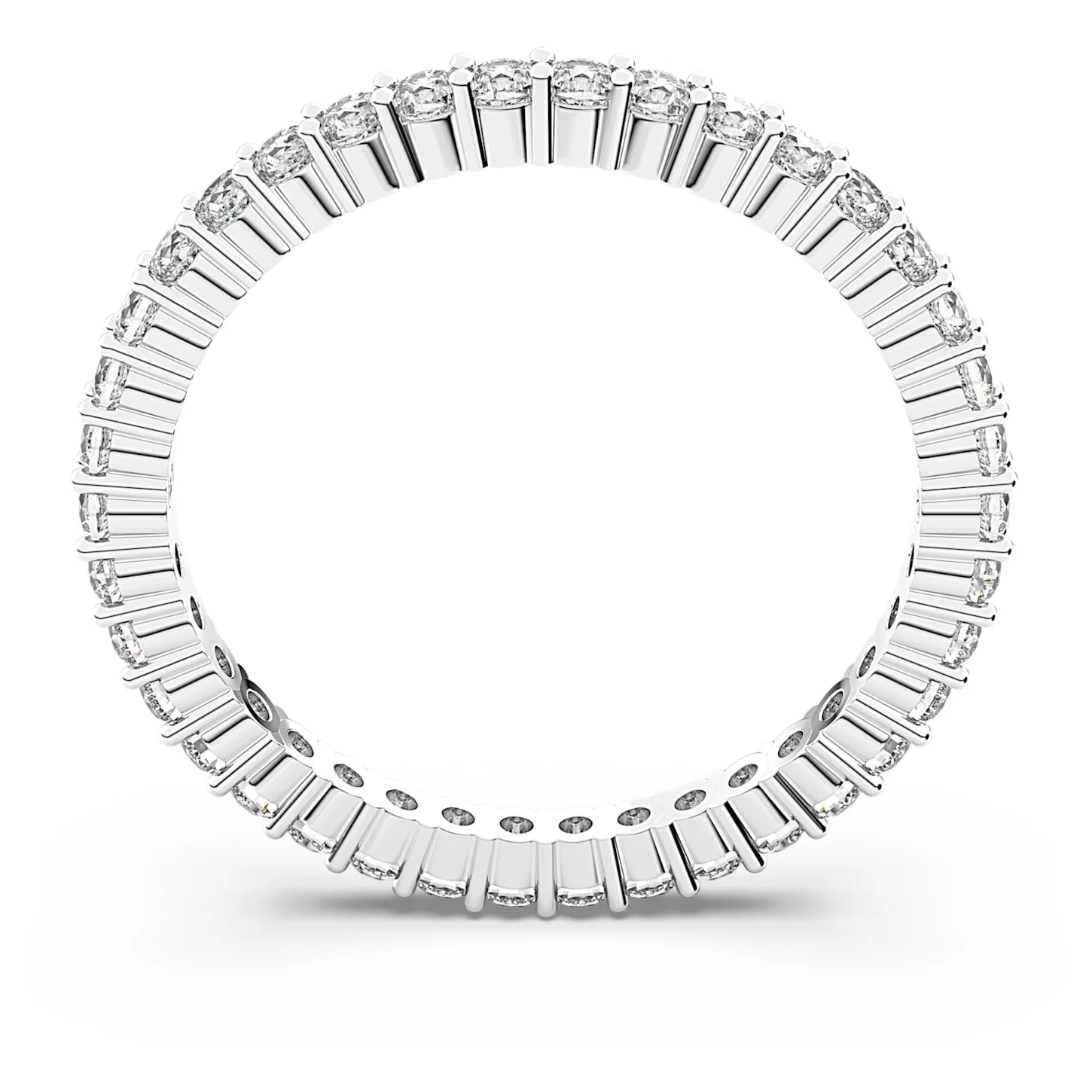 Vittore ring Round cut, White, Rhodium plated - Image 4