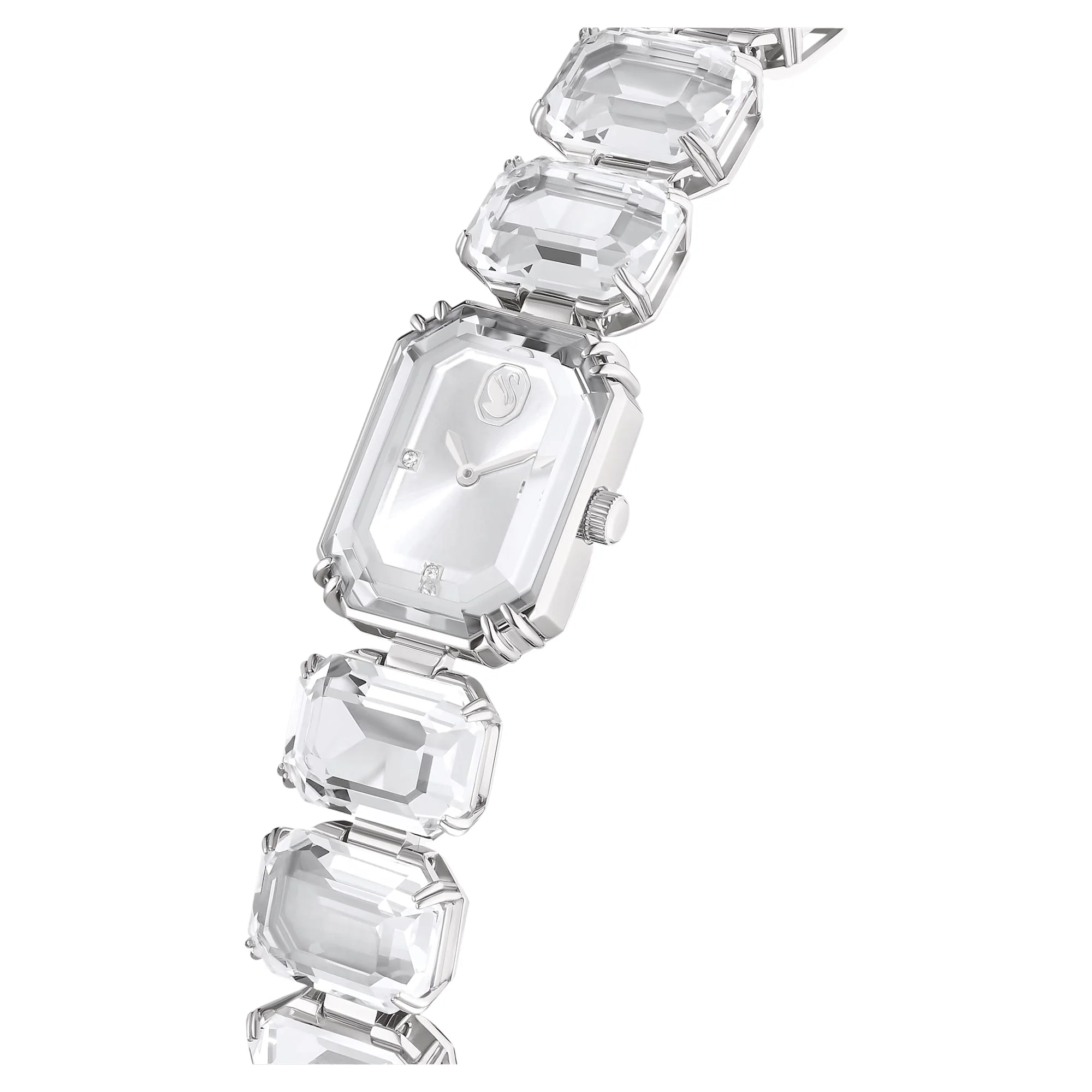 Watch Octagon cut bracelet, White, Stainless steel - Image 4