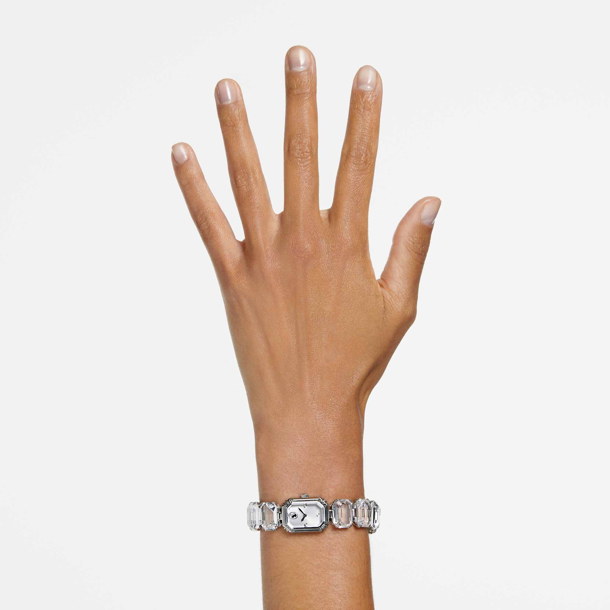 Watch Octagon cut bracelet, White, Stainless steel - Image 8