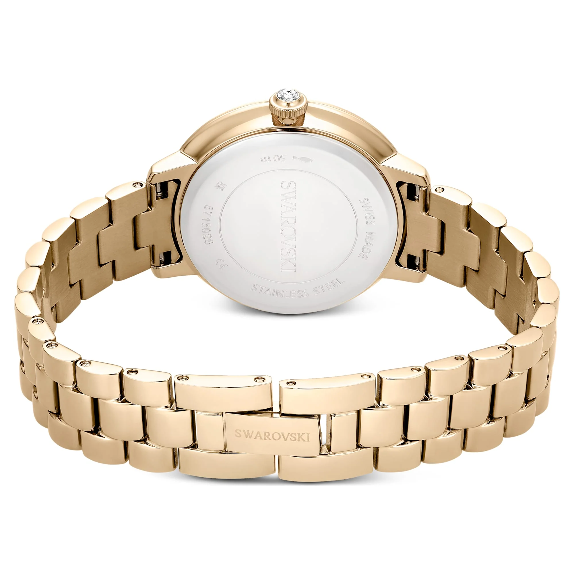 Watch Swiss Made, Metal bracelet, Gold tone, Champagne gold-tone finish - Image 3